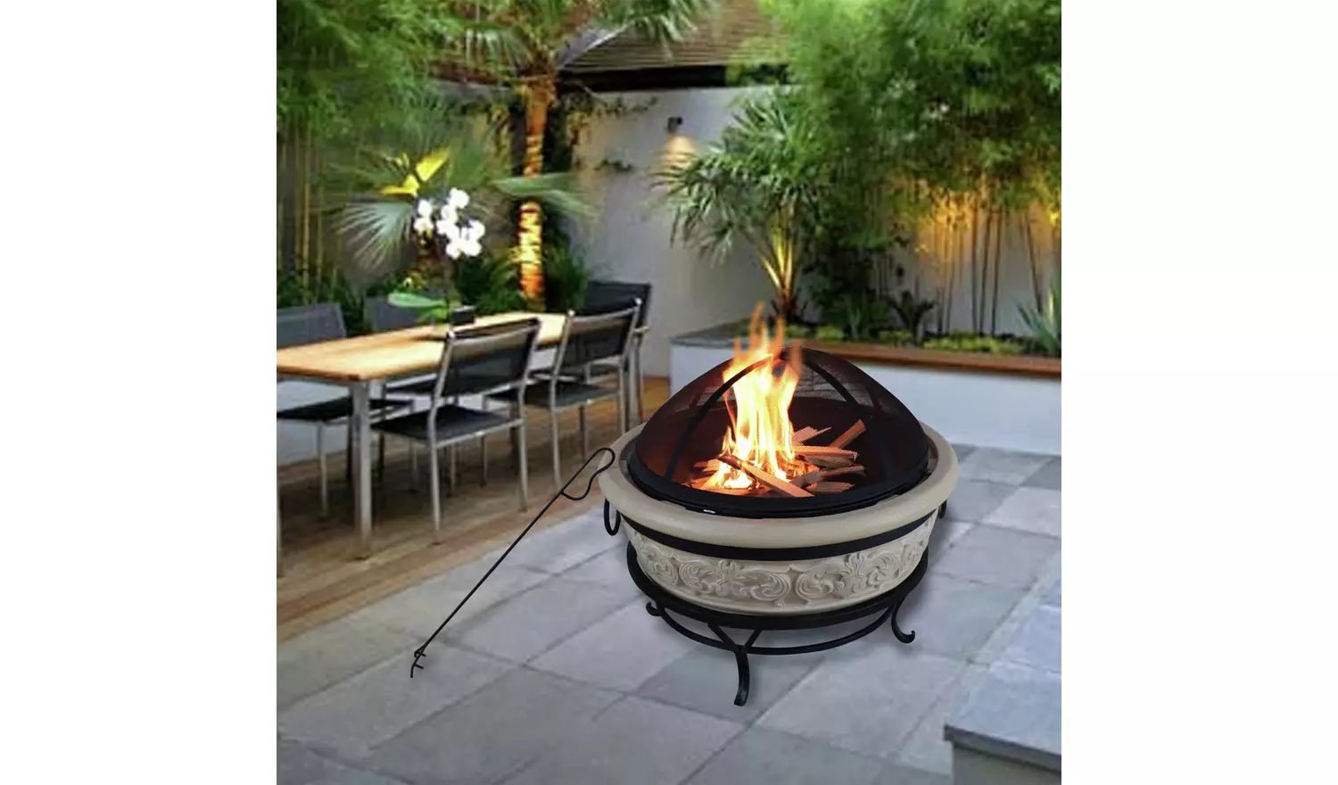 Teamson Home HR26303AA S Wood Burning Fire Pit