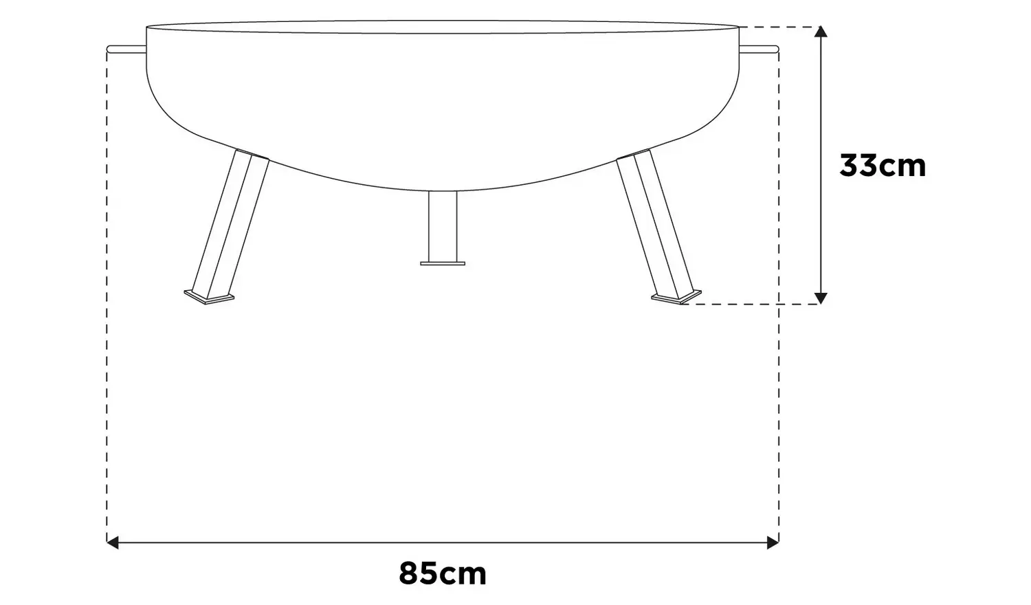 La Hacienda Pittsburgh Medium Firepit