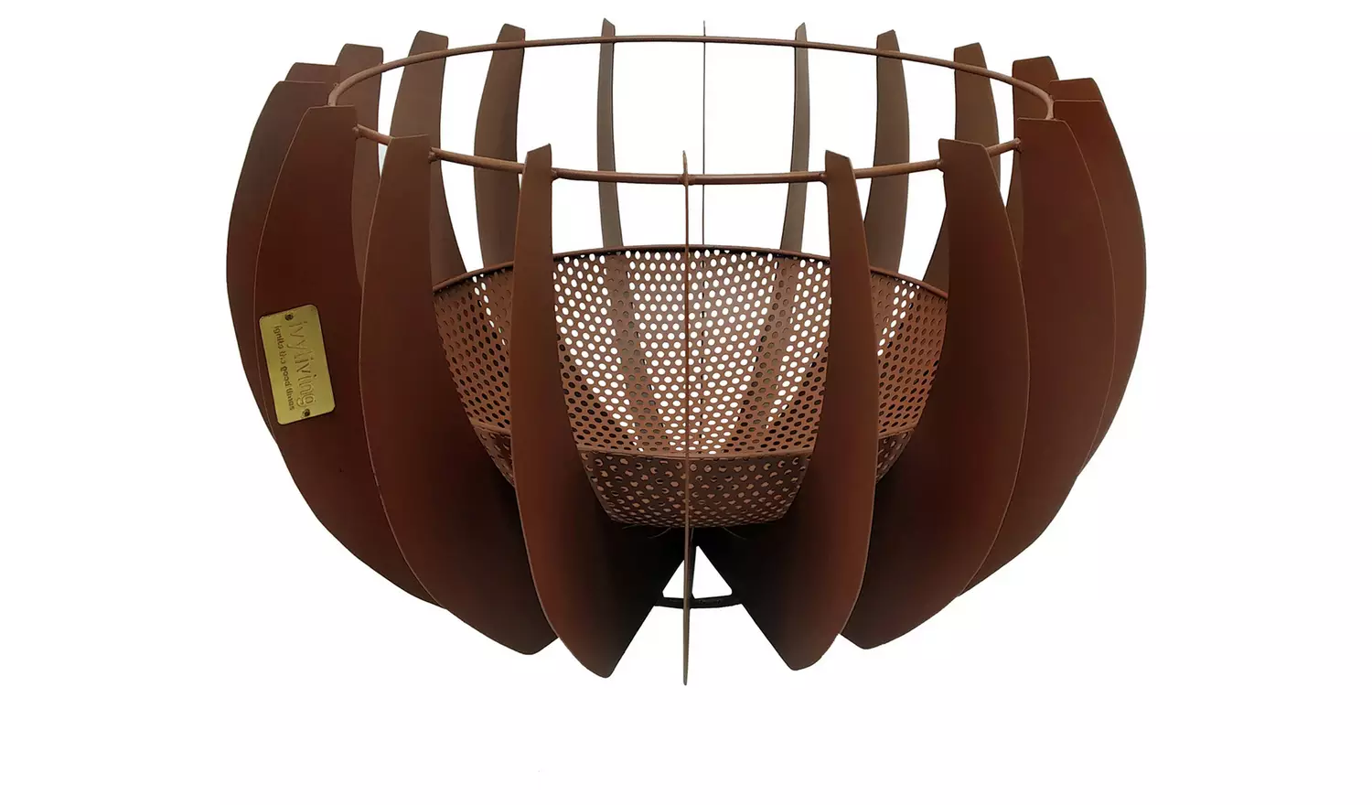 Ivyline Outdoor Solis Fire Pit - Rust