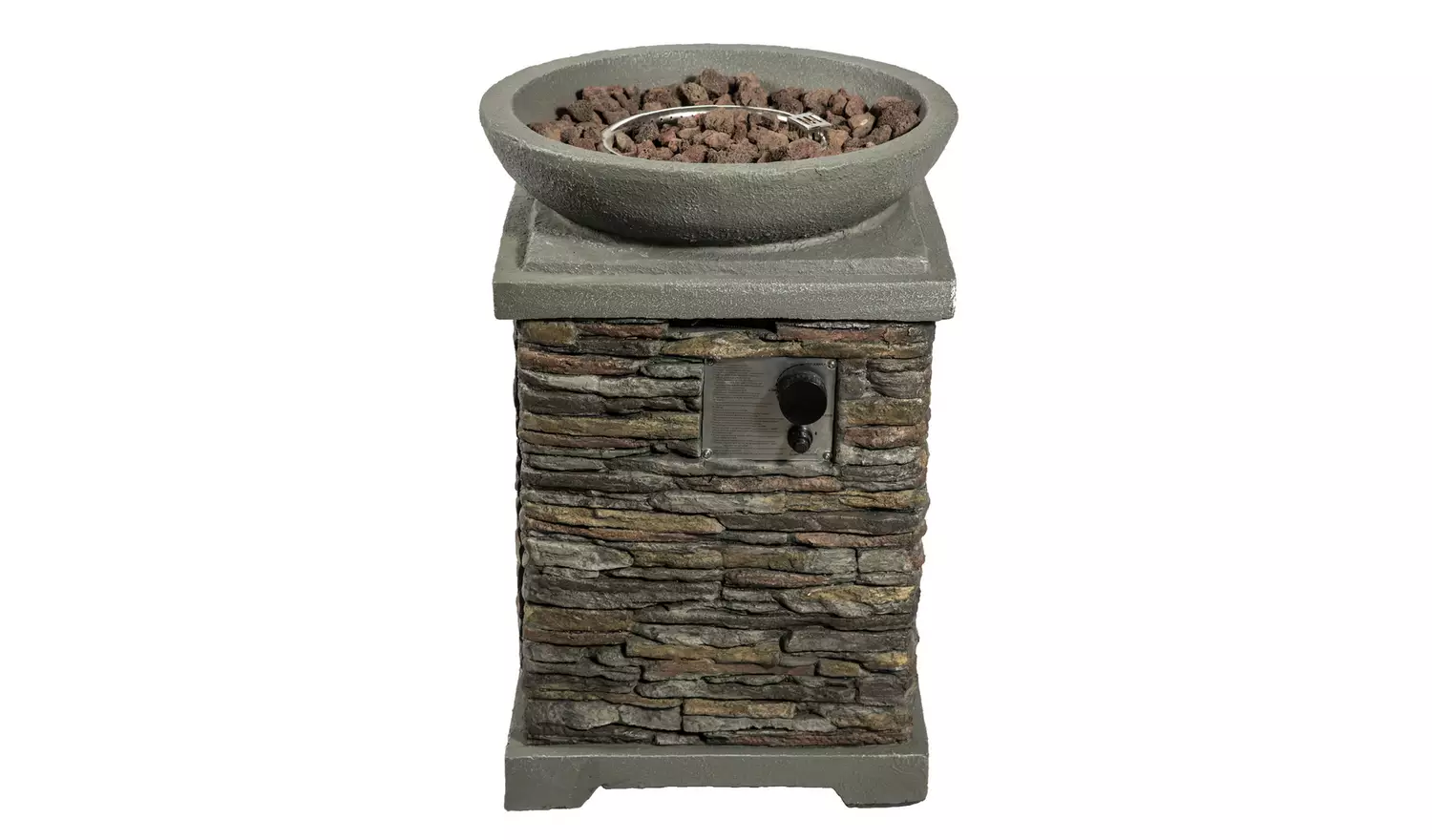 Teamson Home HF29308AA UK Gas Fire Pit With Cover