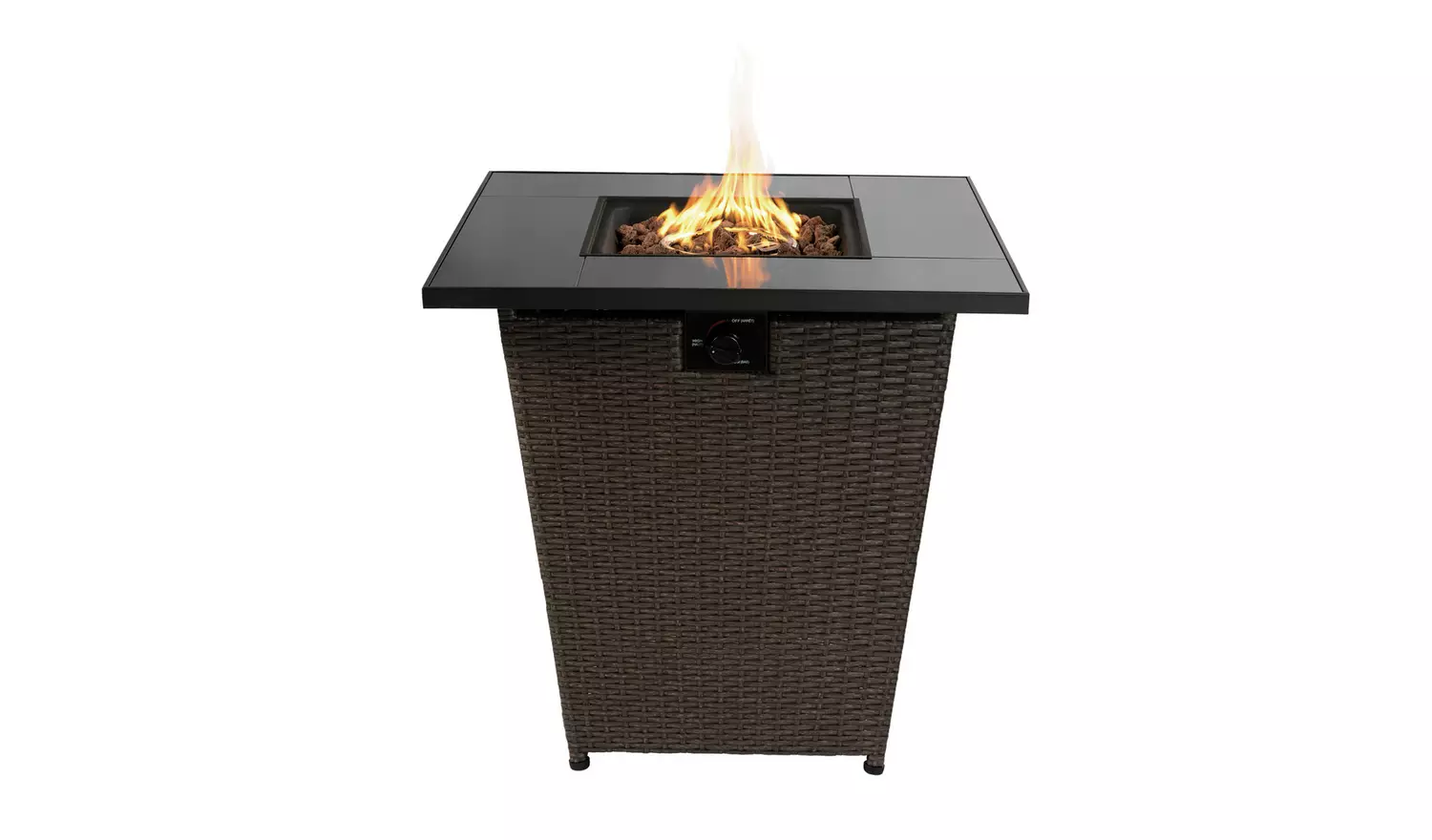 Teamson Home HF30200AA UK Gas Fire Pit With Cover