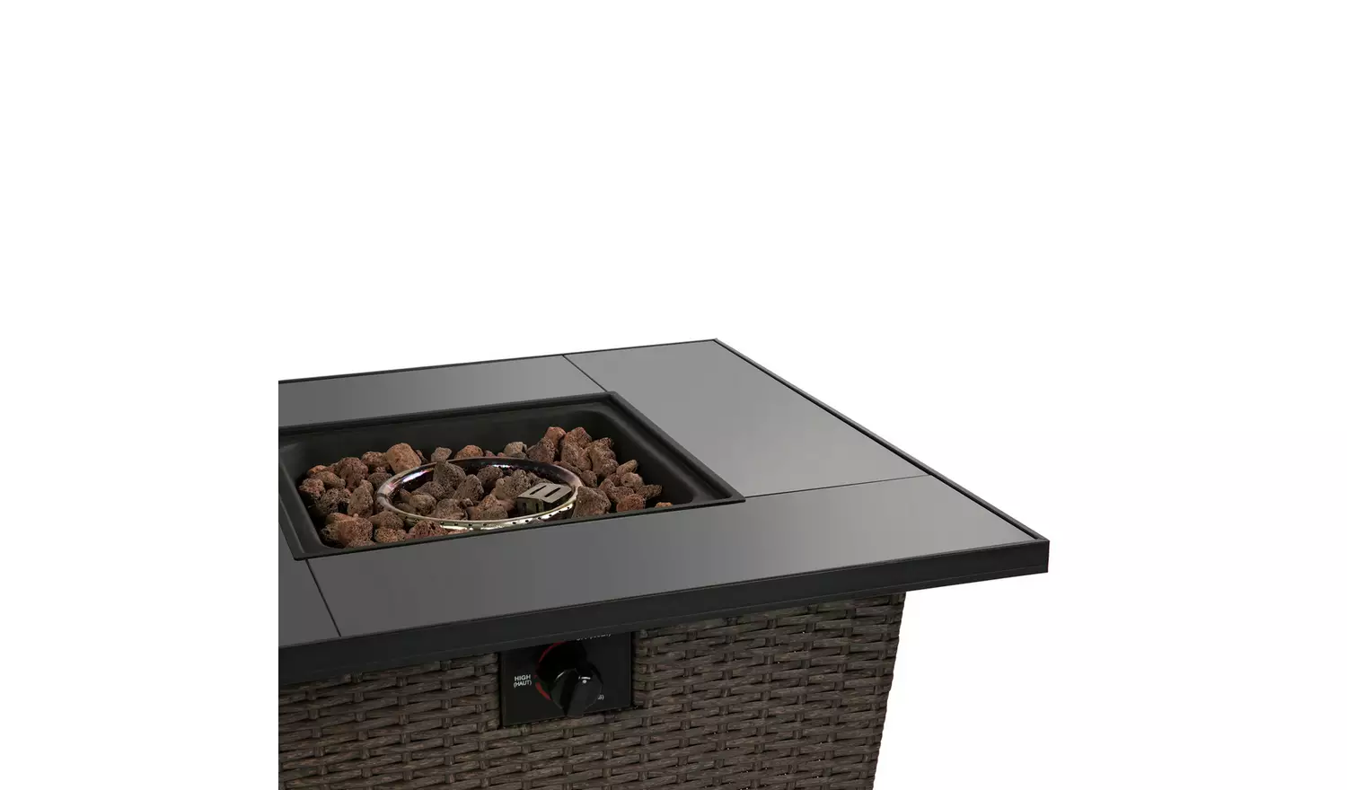 Teamson Home HF30200AA UK Gas Fire Pit With Cover