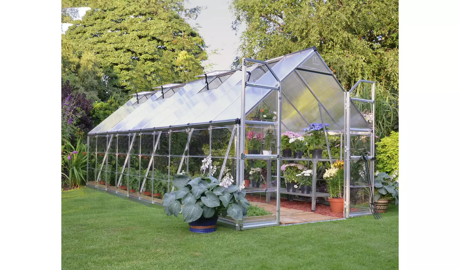 Palram Canopia Balance Extended Silver Greenhouse - 8 x 20ft