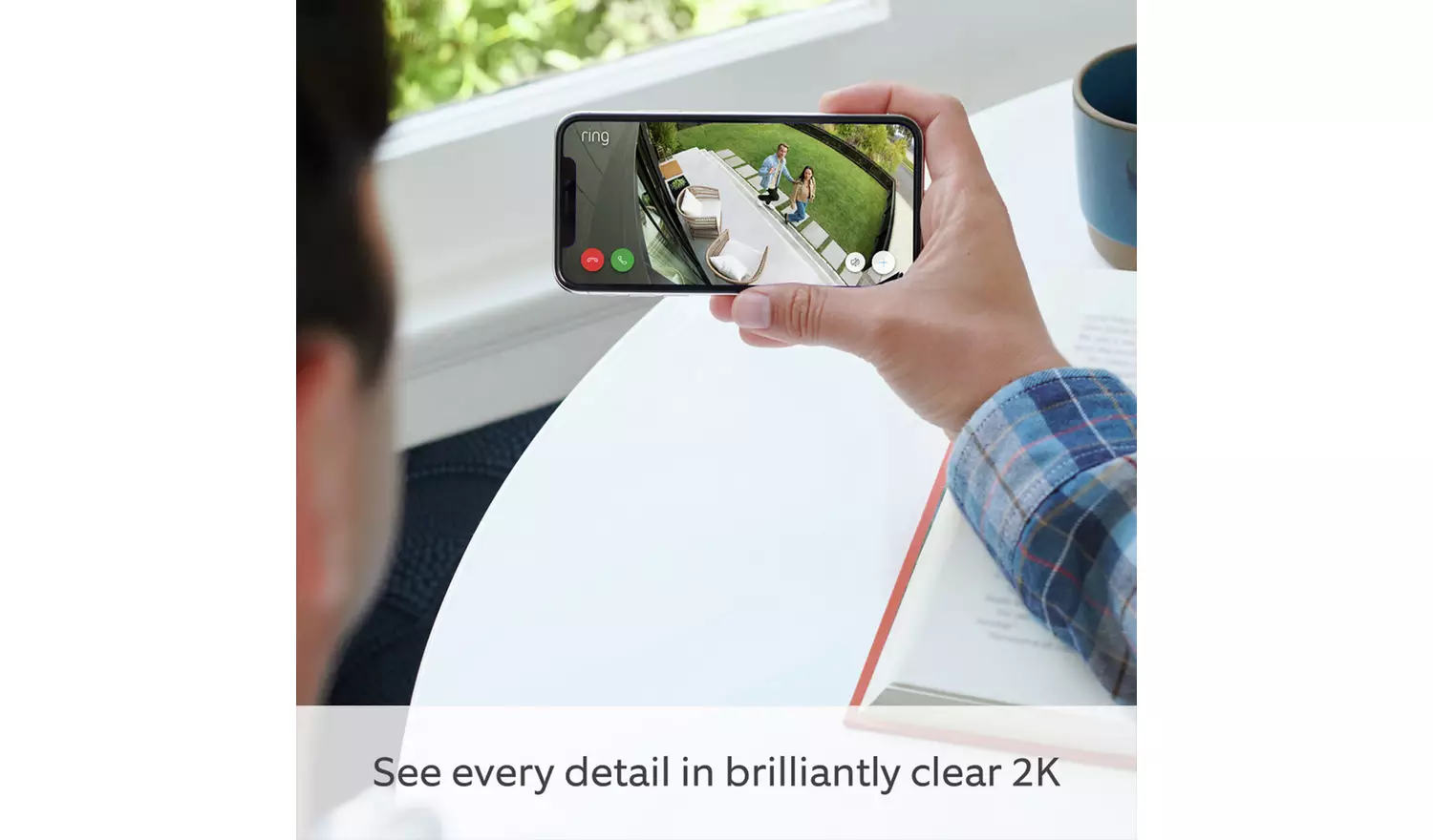 Ring Spotlight Cam Pro Plug In Security Camera- White