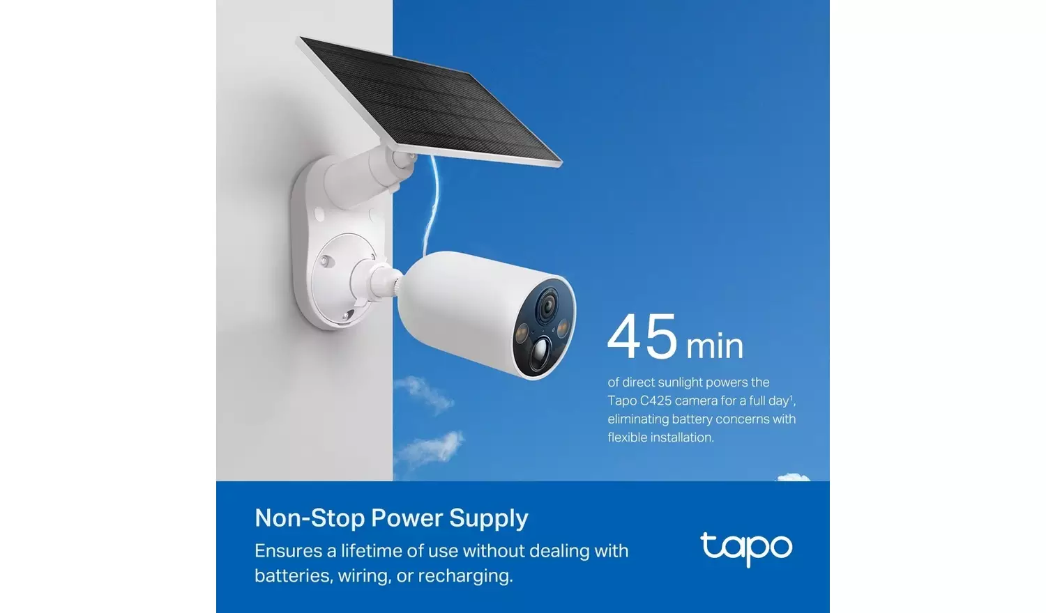 Tapo C425 KIT 2K Solar Powered Outdoor Security Camera Kit