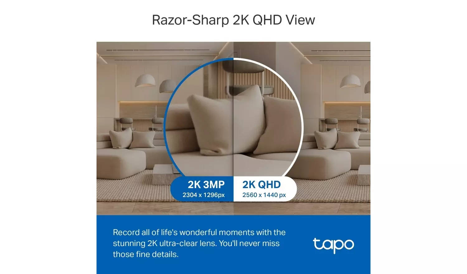 Tapo C220 2K 4MP Pan/Tilt Wi-Fi AI Home Security Camera