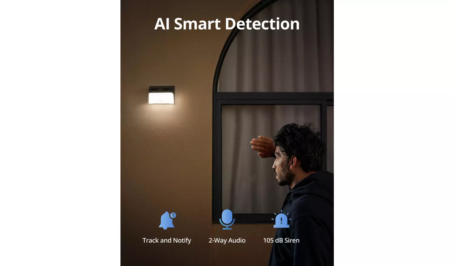 eufy S120 2K Solar Wall Light Outdoor Security Camera