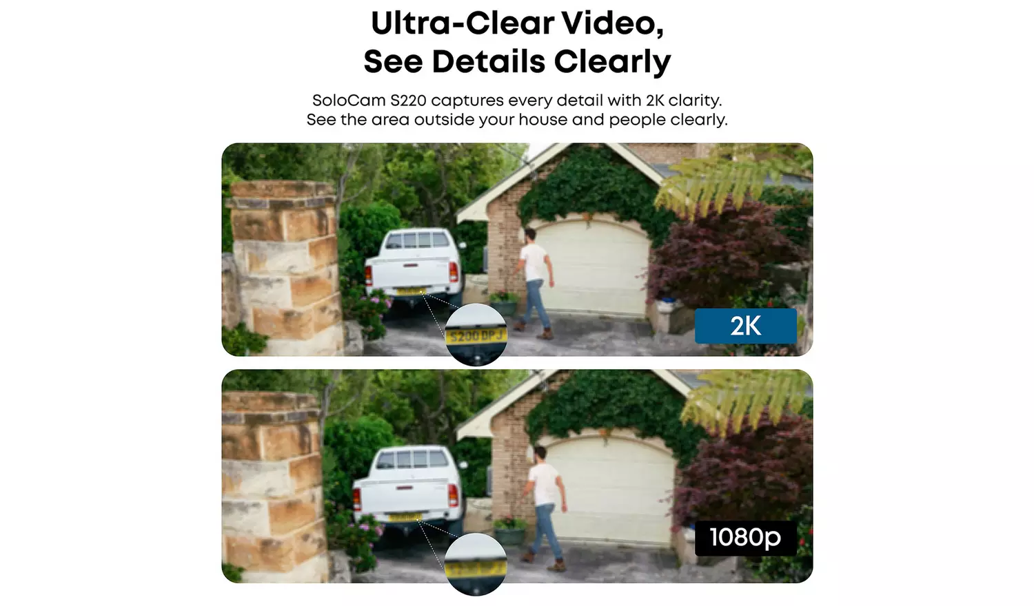 eufy SoloCam S220 2K Outdoor Camera 2 - Pack