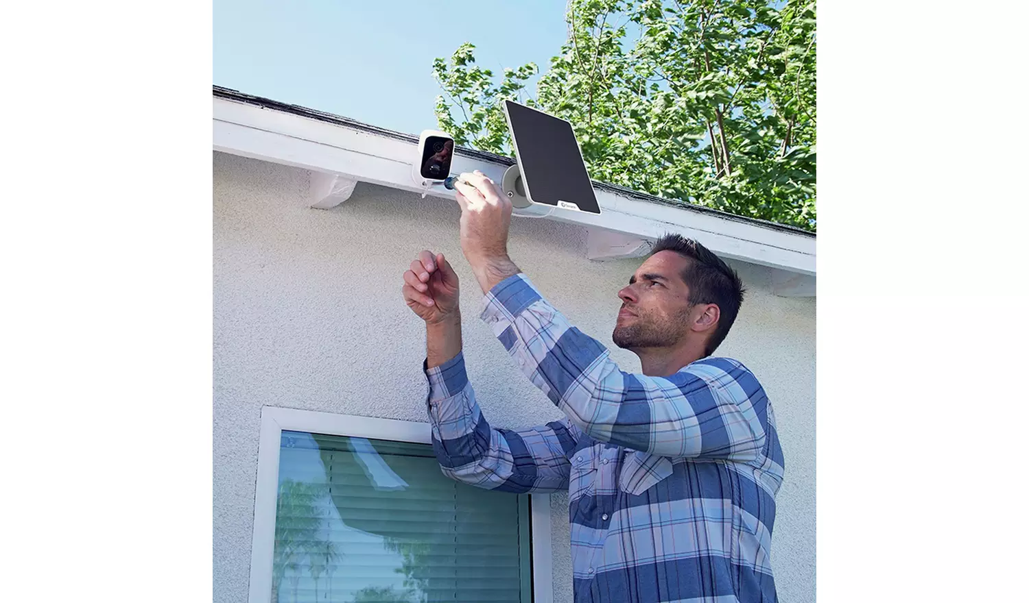 Swann Solar Panel for 4K Outdoor Security Cameras