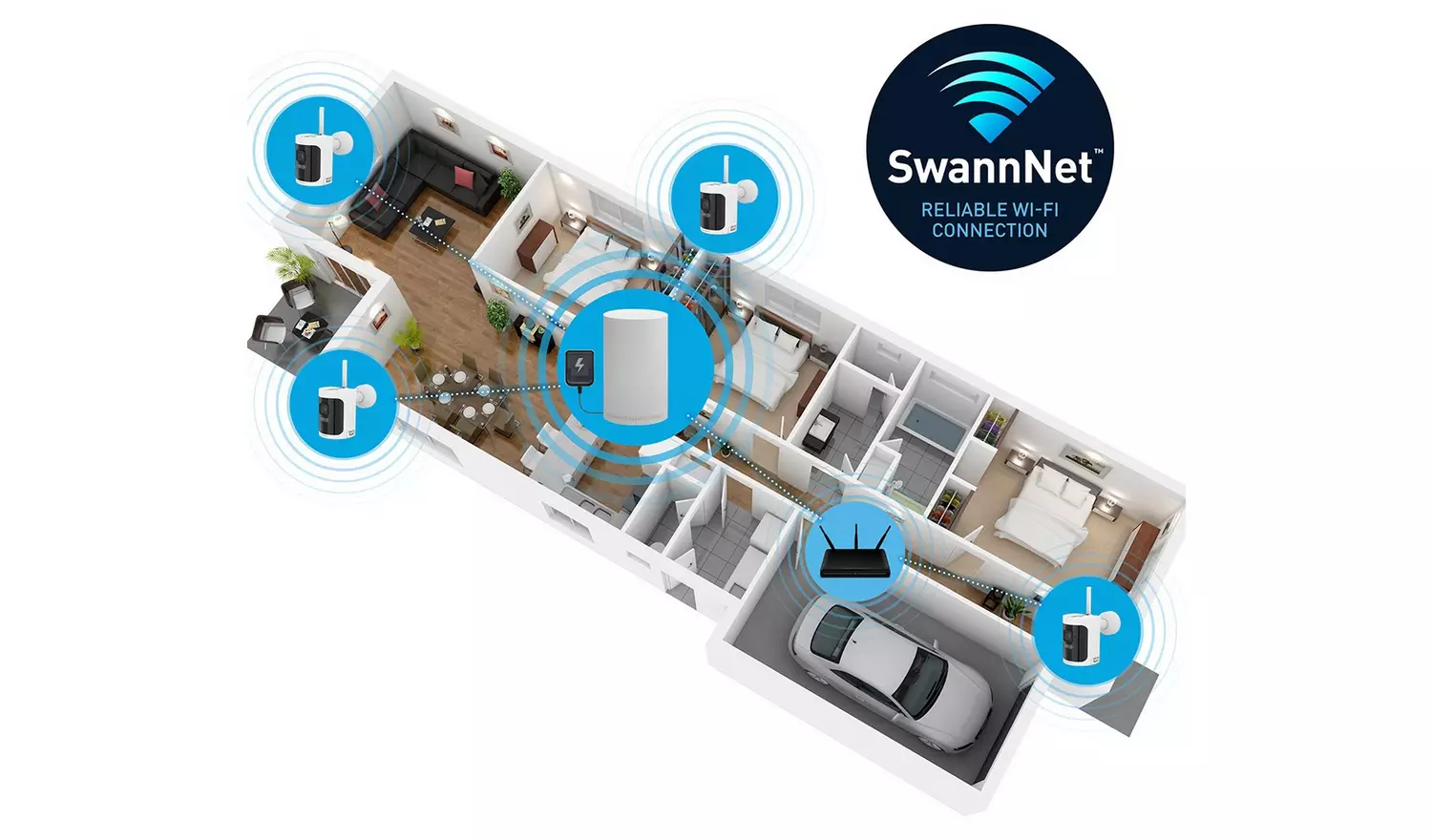 Swann AllSecure 4K Wireless Security Camera System - 2 Pack