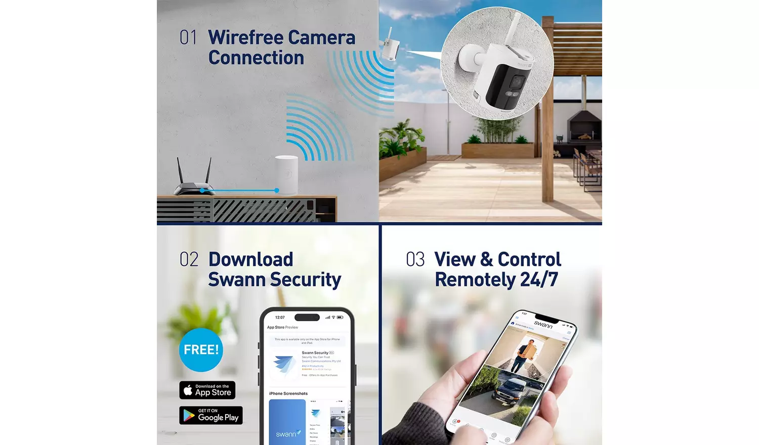 Swann AllSecure 4K Wireless Security Camera System - 2 Pack