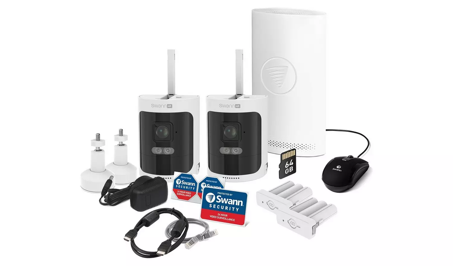Swann AllSecure 4K Wireless Security Camera System - 2 Pack