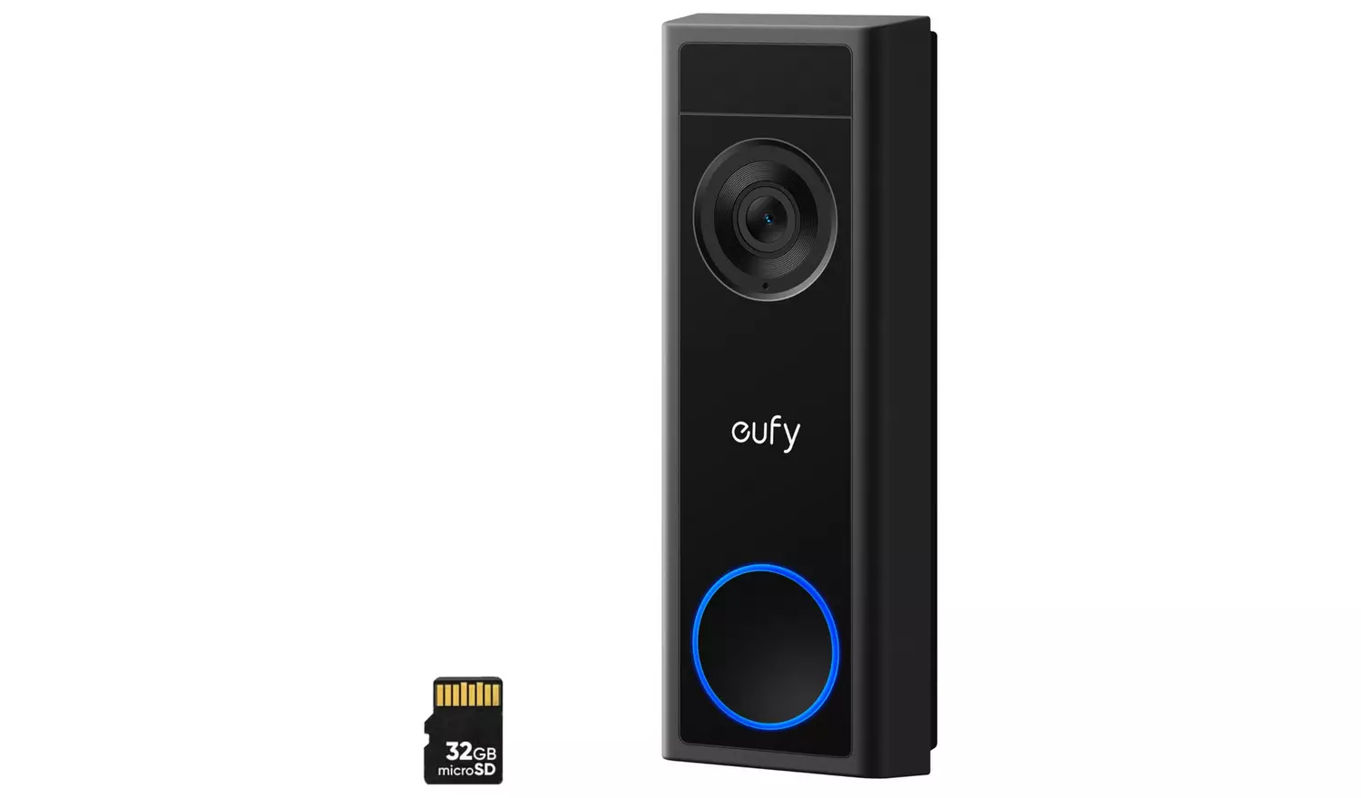 eufy C31 2K Smart Video Doorbell with 32GB MicroSD Card