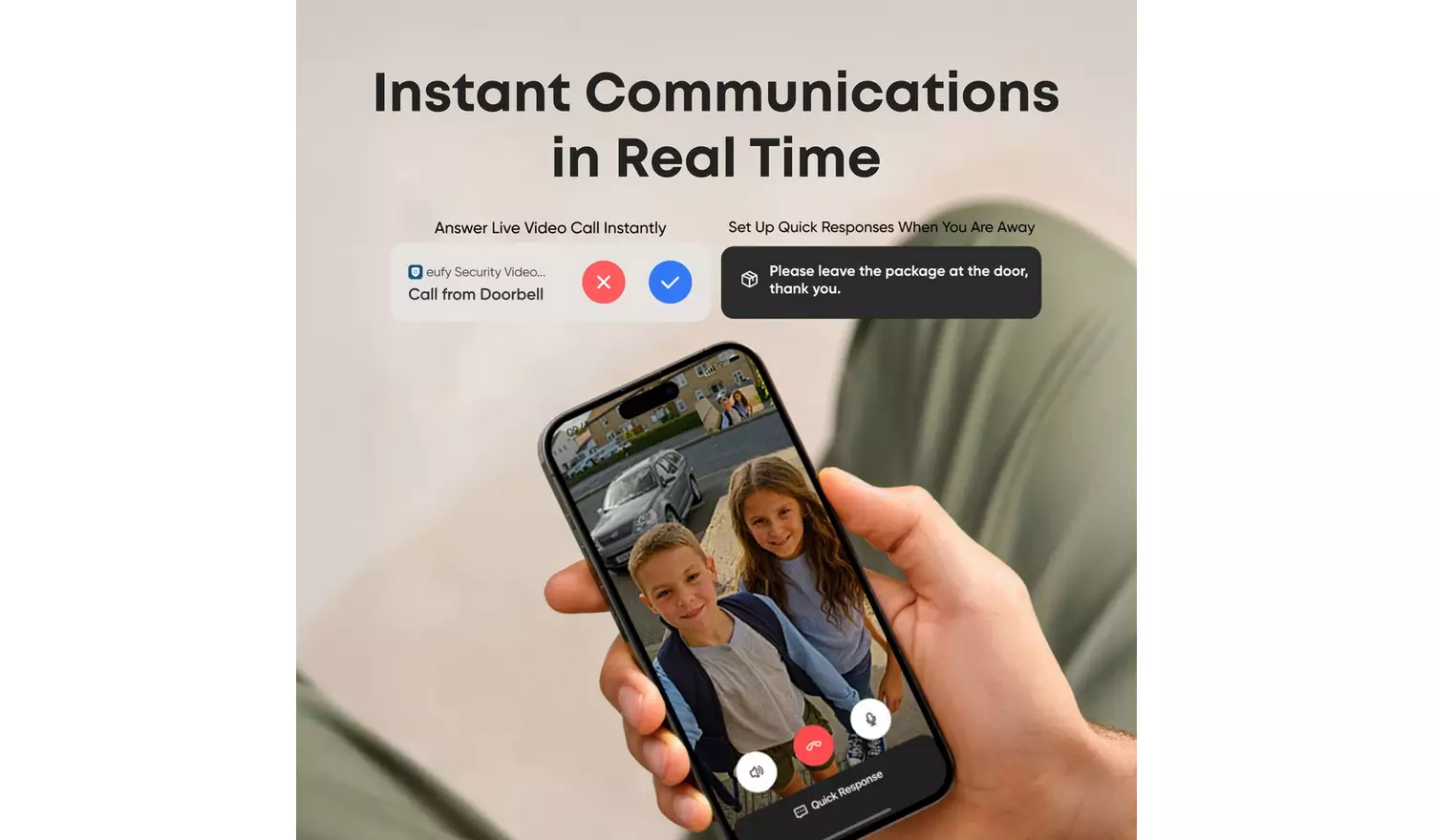 eufy C31 2K Smart Video Doorbell with 32GB MicroSD Card