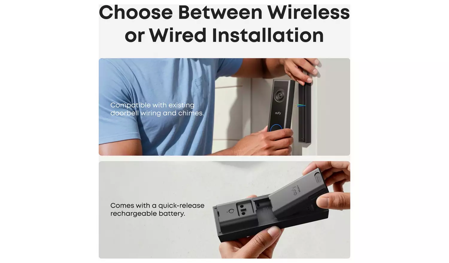 eufy C31 2K Smart Video Doorbell with 32GB MicroSD Card