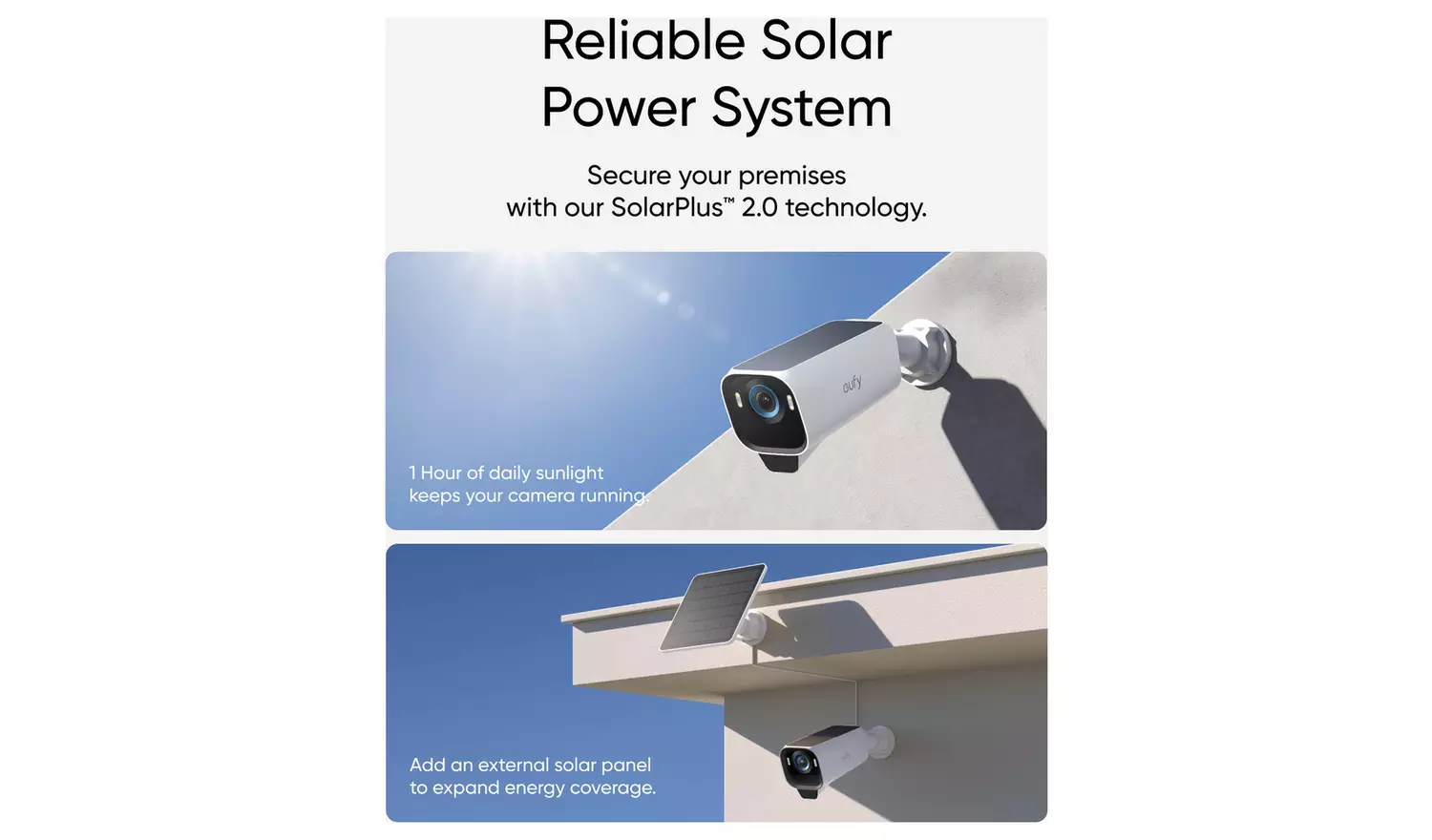 eufyCam S3 Pro 4K UHD Outdoor Camera with Solar Panel