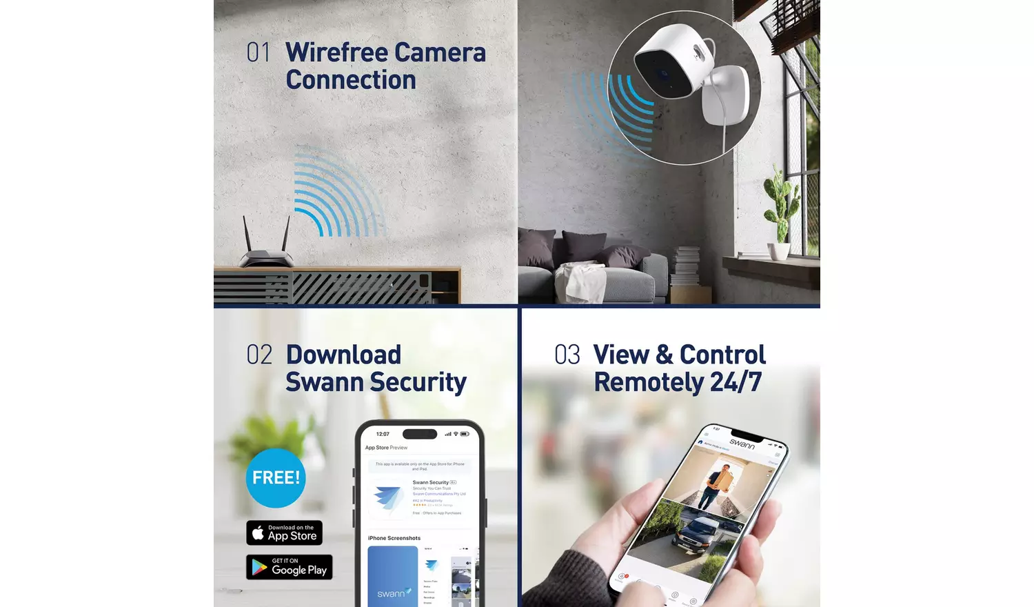 Swann EVO 2K Indoor Wi-Fi Security Camera