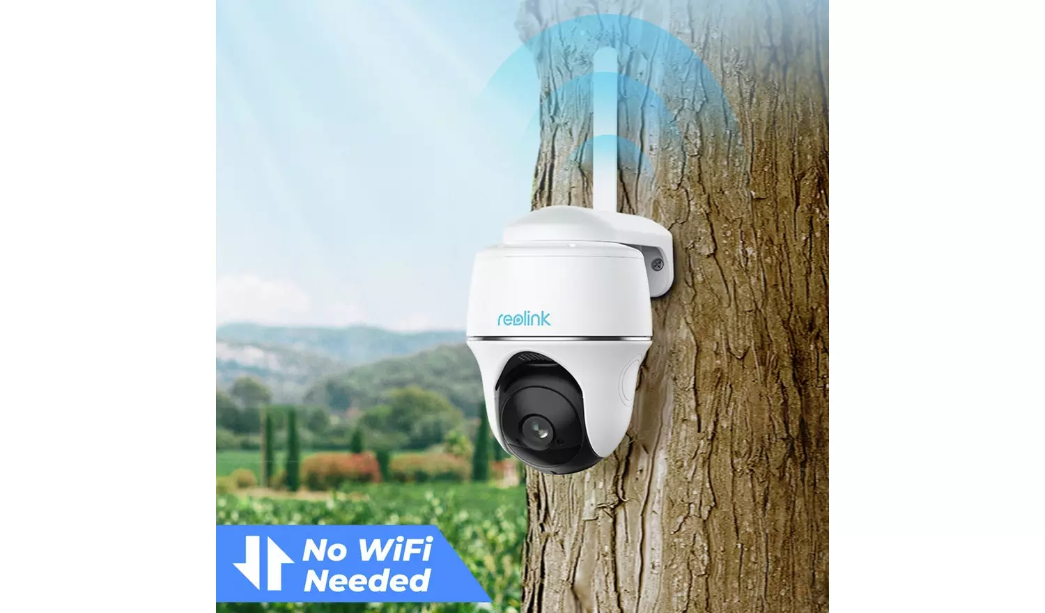 Reolink Go 4G LTE 2K Pan-Tilt Battery CCTV with 64GB SD Card