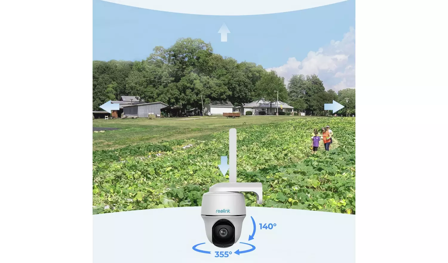 Reolink Go 4G LTE 2K Pan-Tilt Battery CCTV with 64GB SD Card