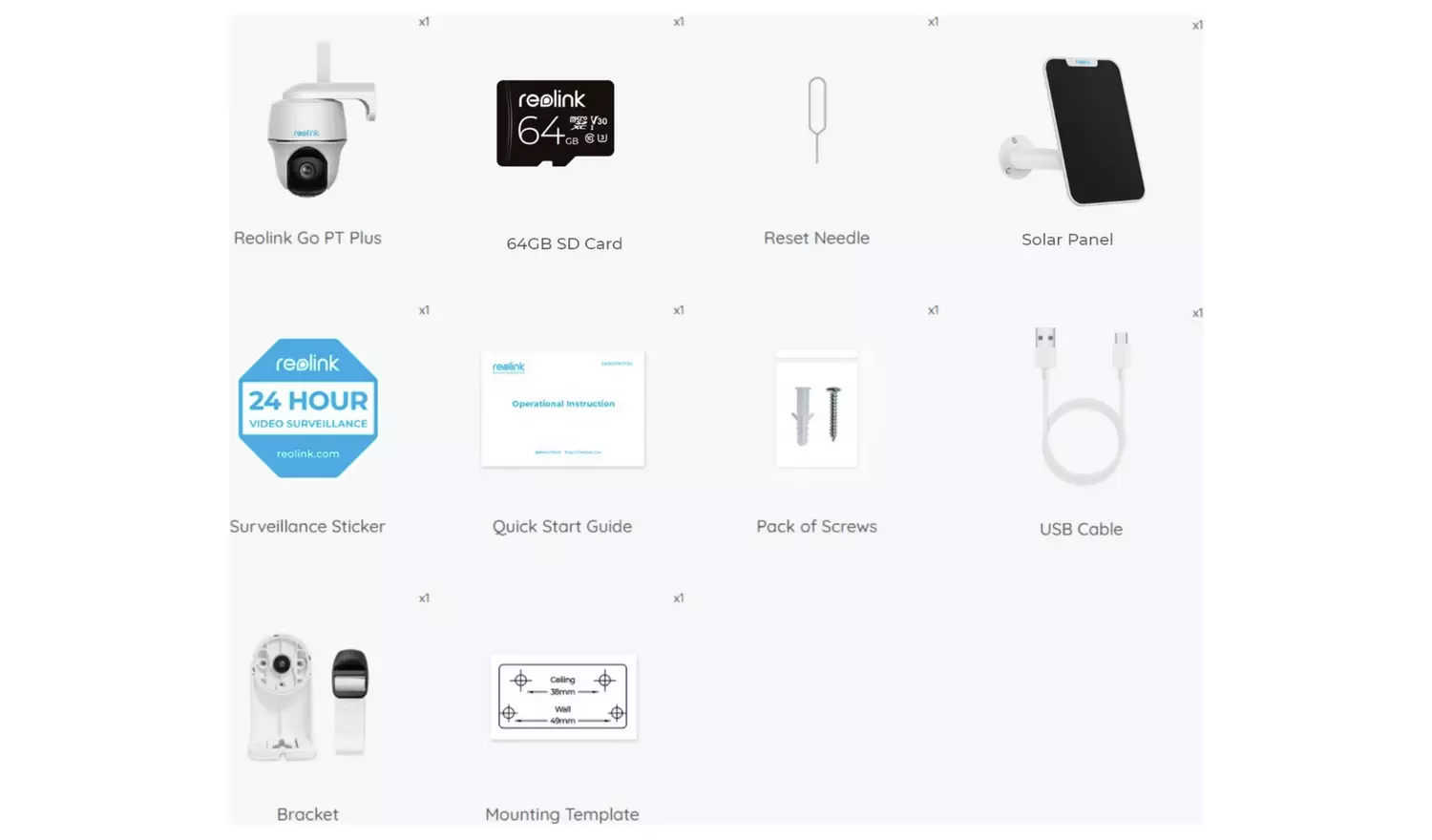 Reolink Go 4G LTE 2K Pan-Tilt Battery CCTV with 64GB SD Card