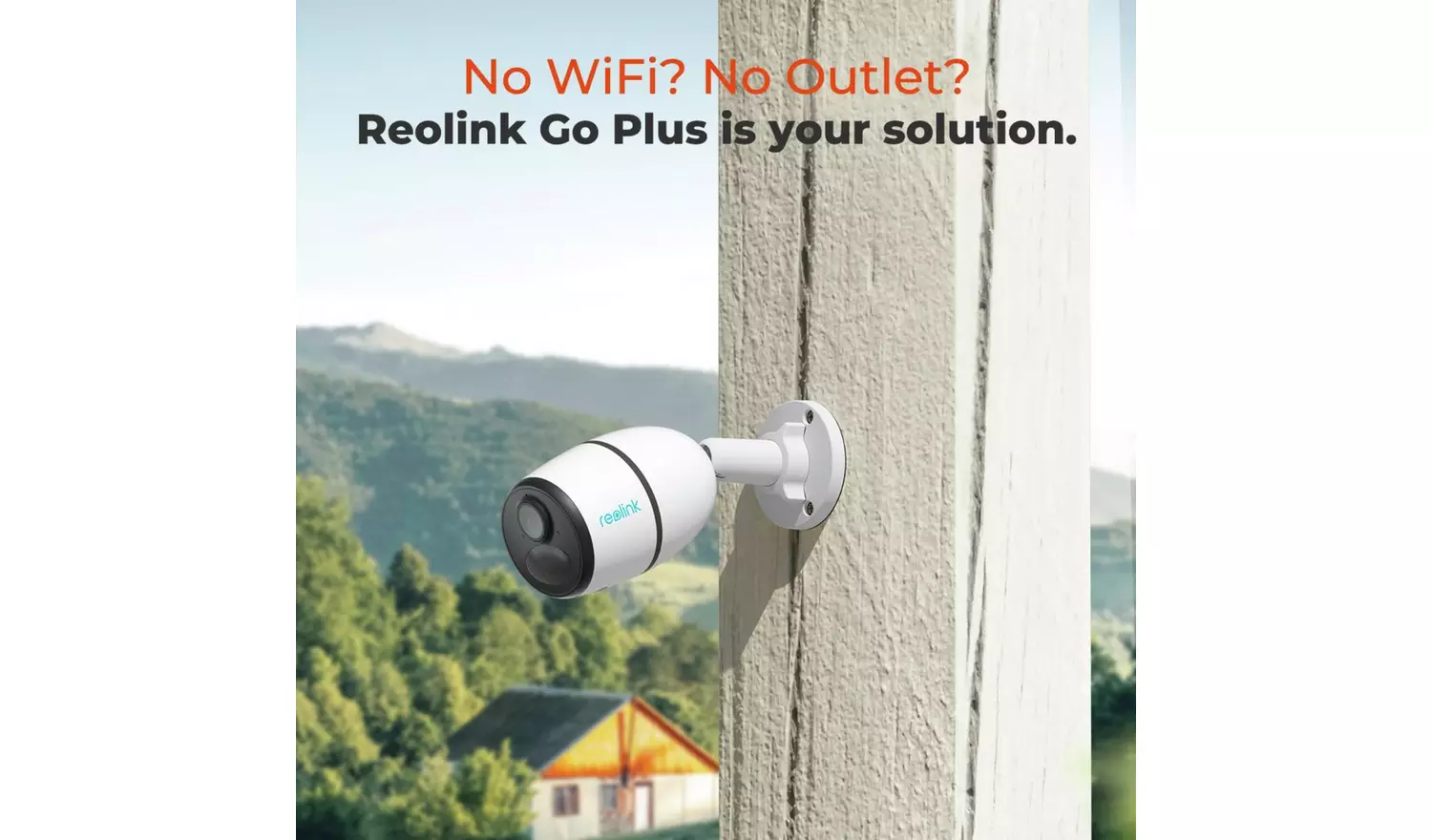 Reolink Go 4G LTE 2K Battery Security Camera & 64GB SD Card
