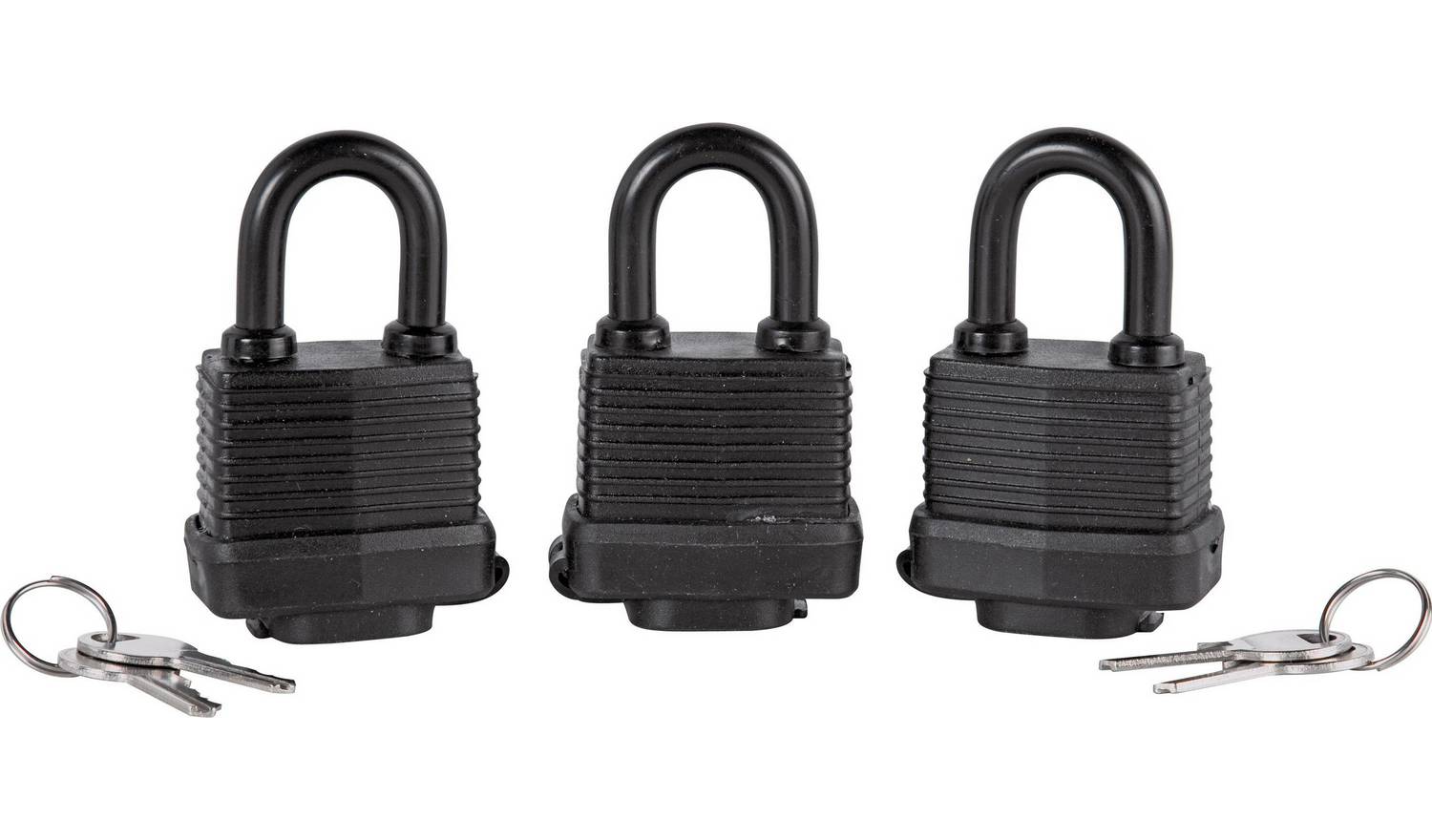 Challenge 3 Piece Weatherproof Padlock Set