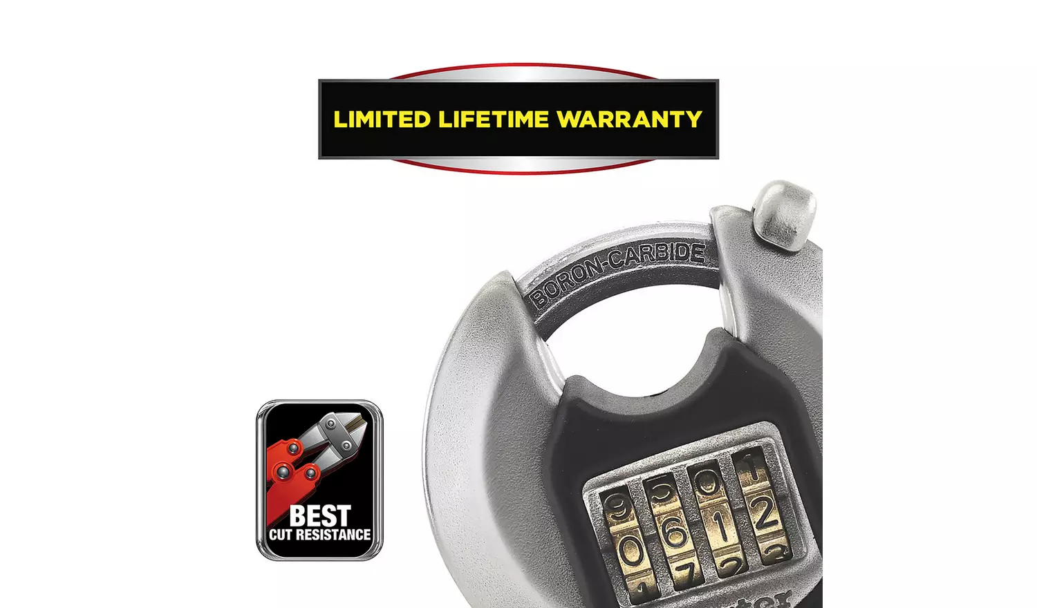 Master Lock Excell Stainless Steel Combination Disc Padlock
