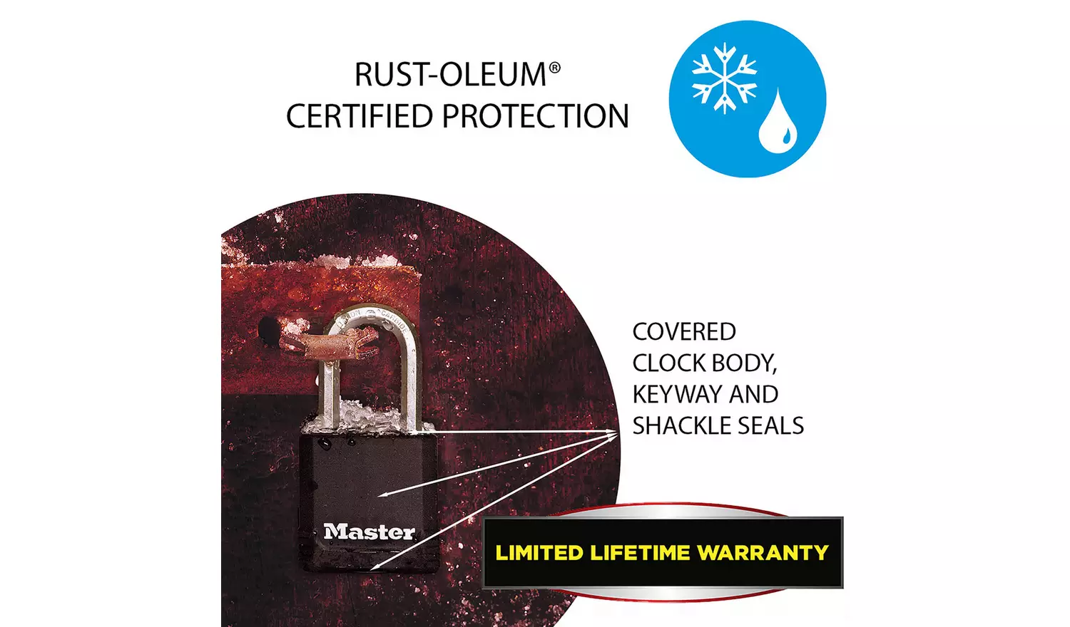 Master Lock Anti Rust Weatherproof Laminated Steel Padlock