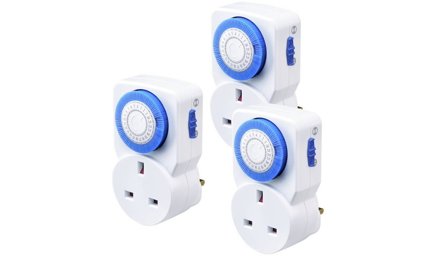 Masterplug 24 Hour Mechanical Segment Timer - 3 Pack