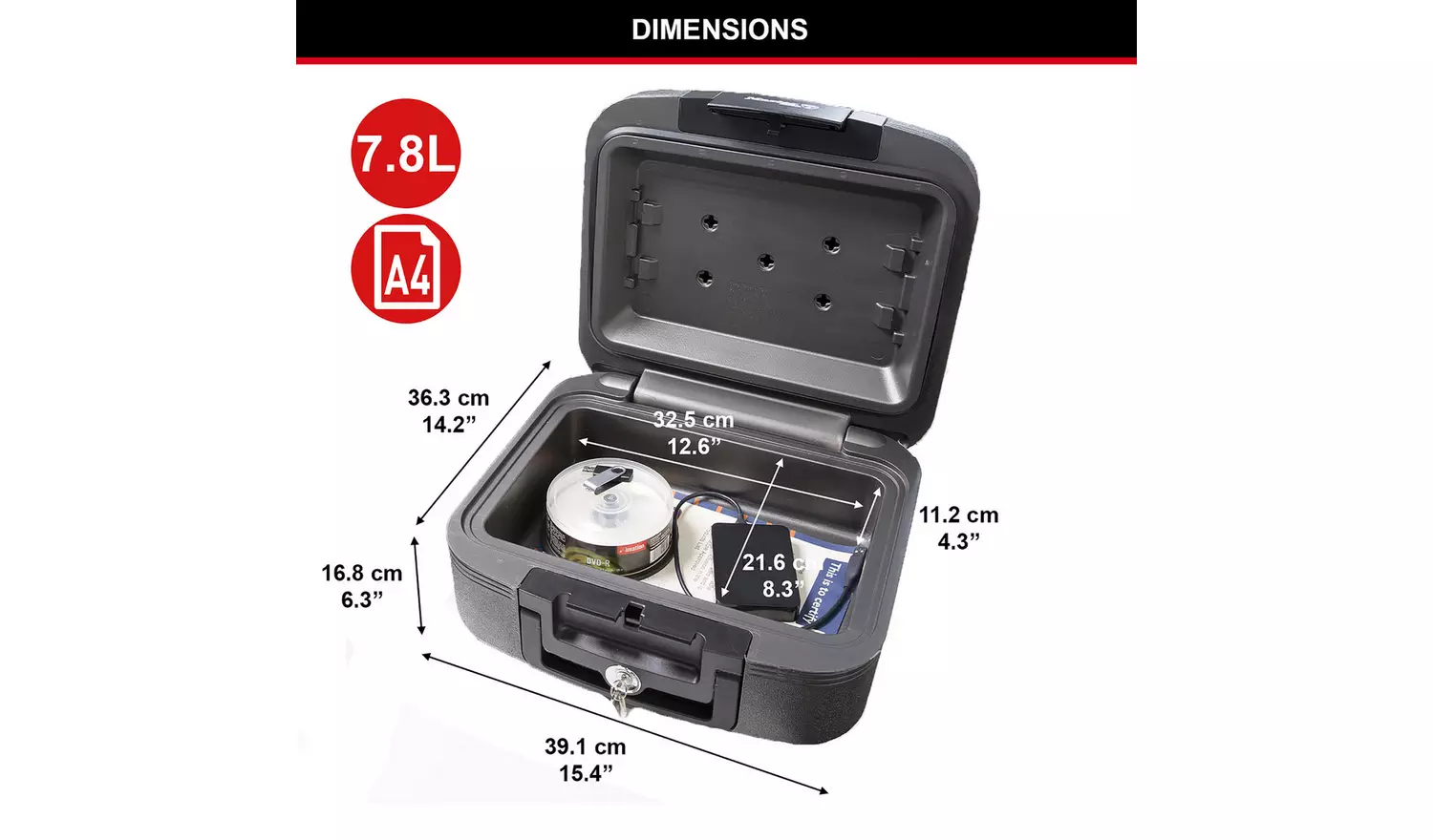Master Lock Water-Resistant Fireproof Safe Medium