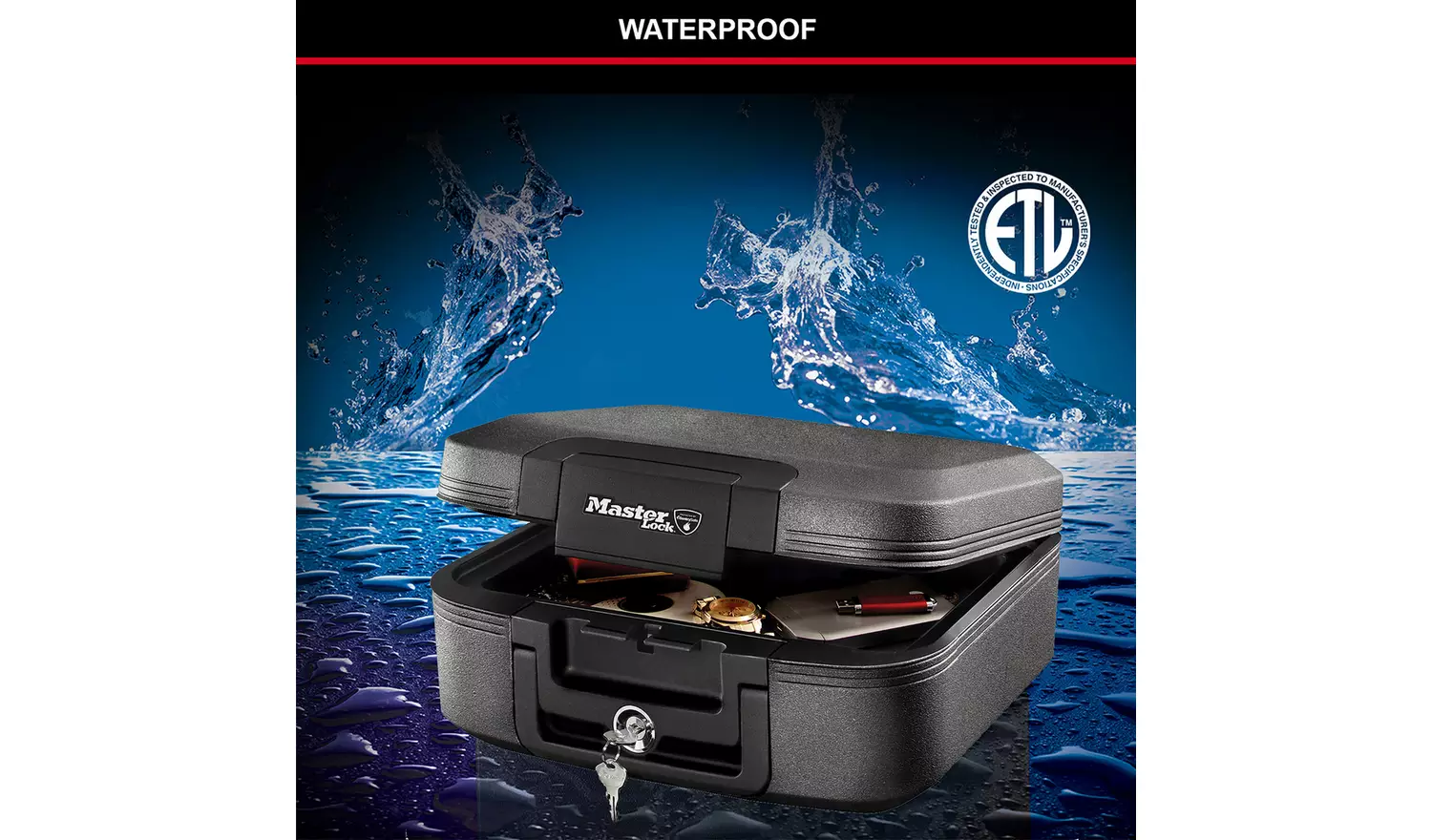 Master Lock Water-Resistant Fireproof Safe Medium