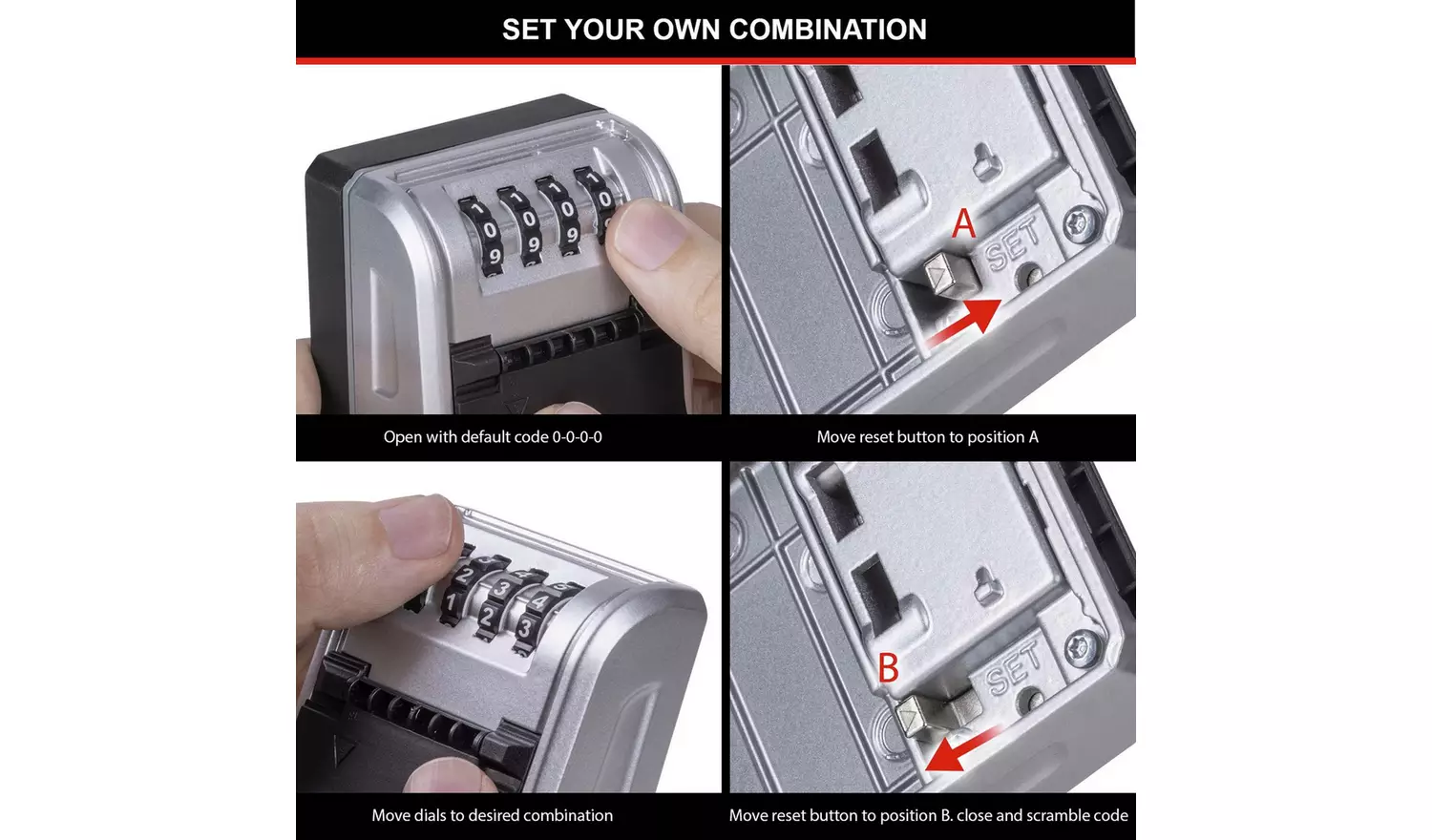 Master Lock Large Capacity Combination Key Safe