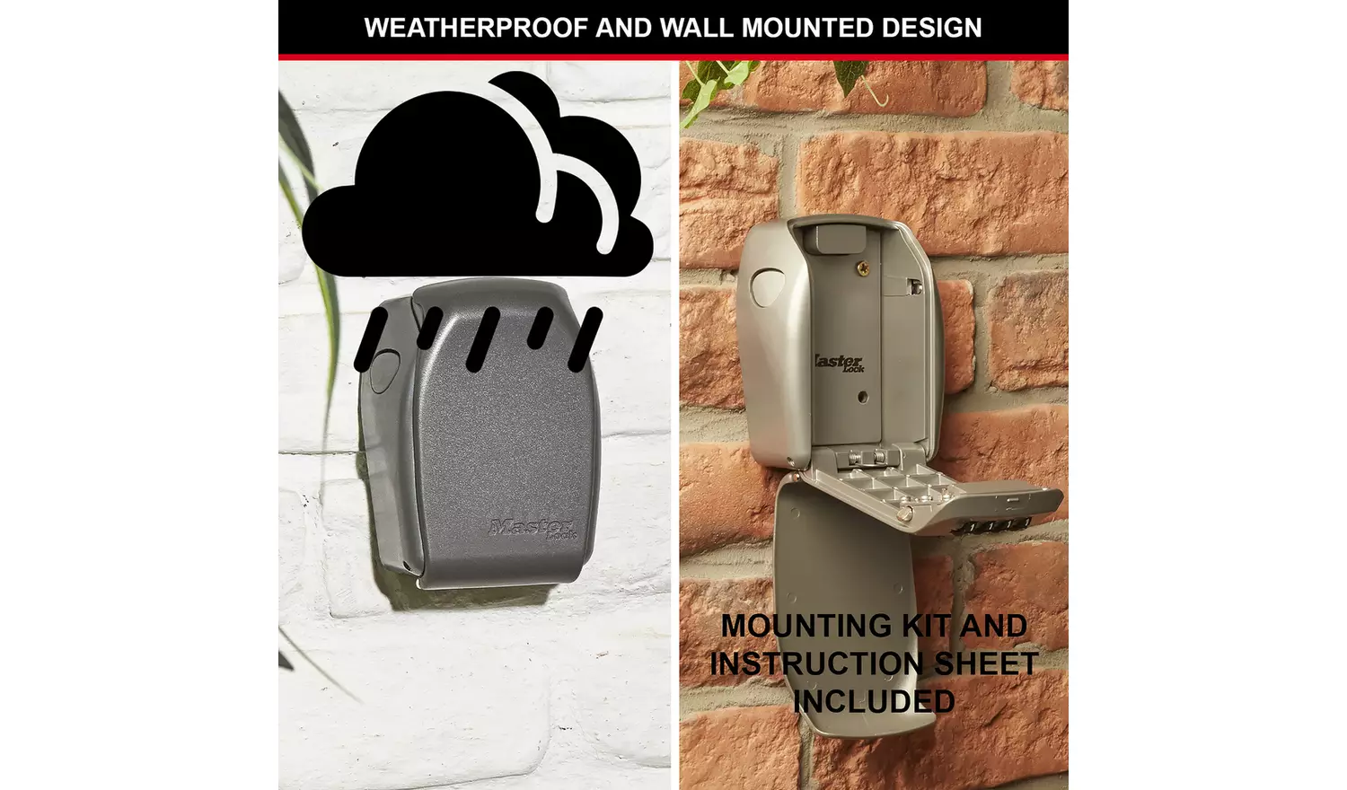 Master Lock Reinforced Certified Wall Mounted Key Safe