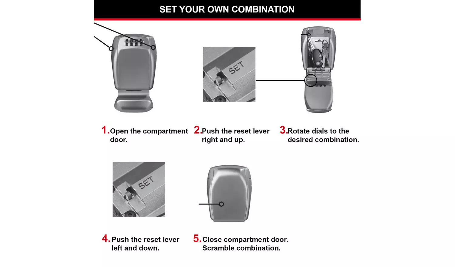 Master Lock Reinforced Certified Wall Mounted Key Safe
