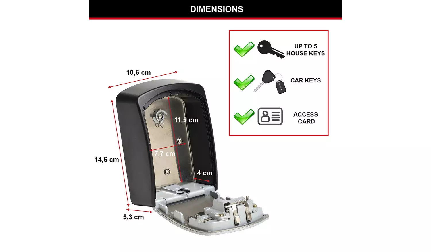 Master Lock Extra Large Key Safe with Combination Lock