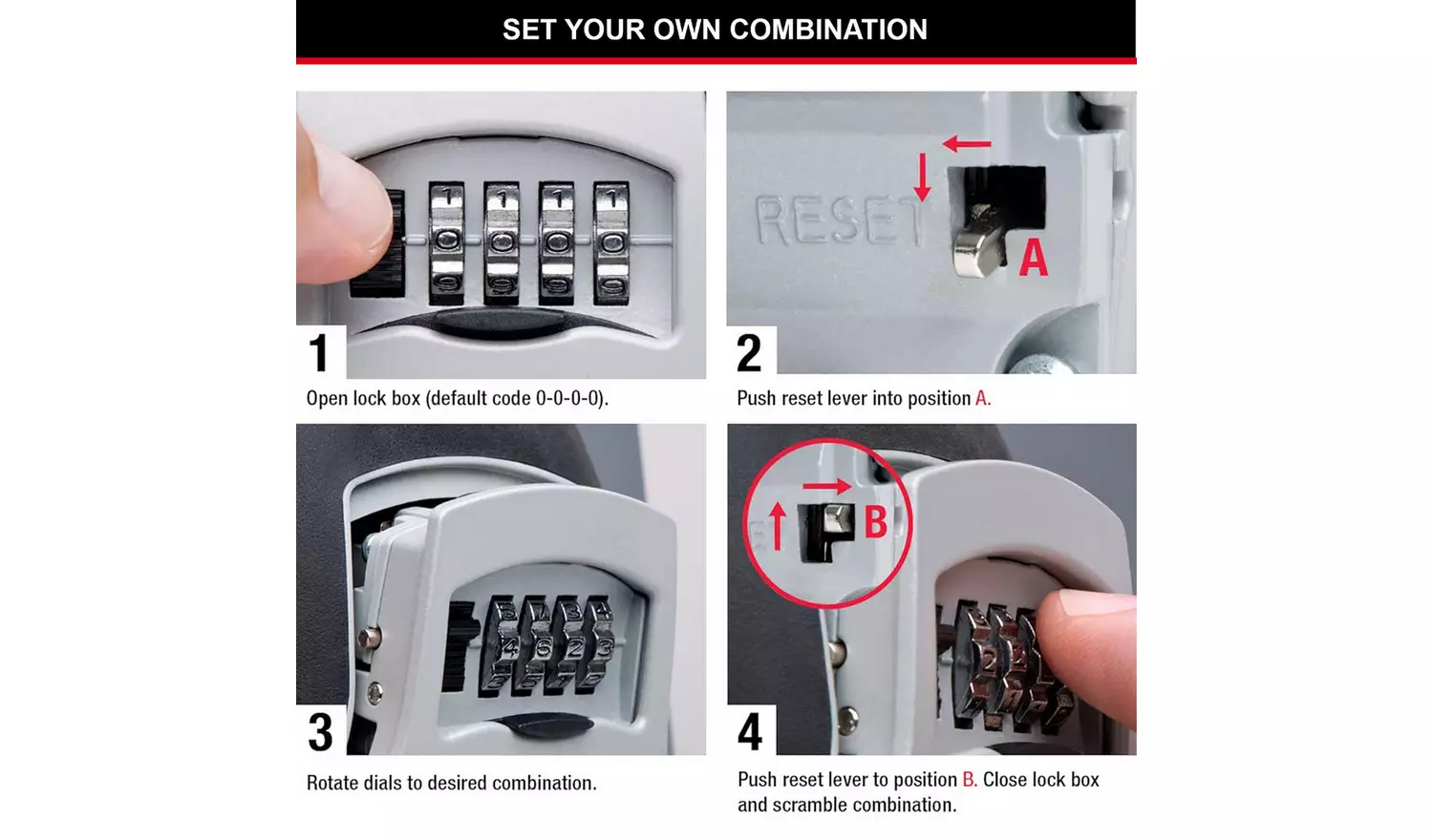 Master Lock Extra Large Key Safe with Combination Lock