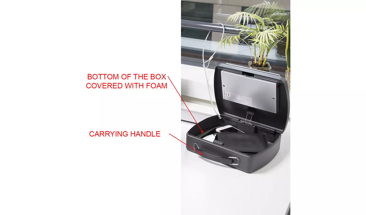 Master Lock Portable Safe Electronic Combination With Cable