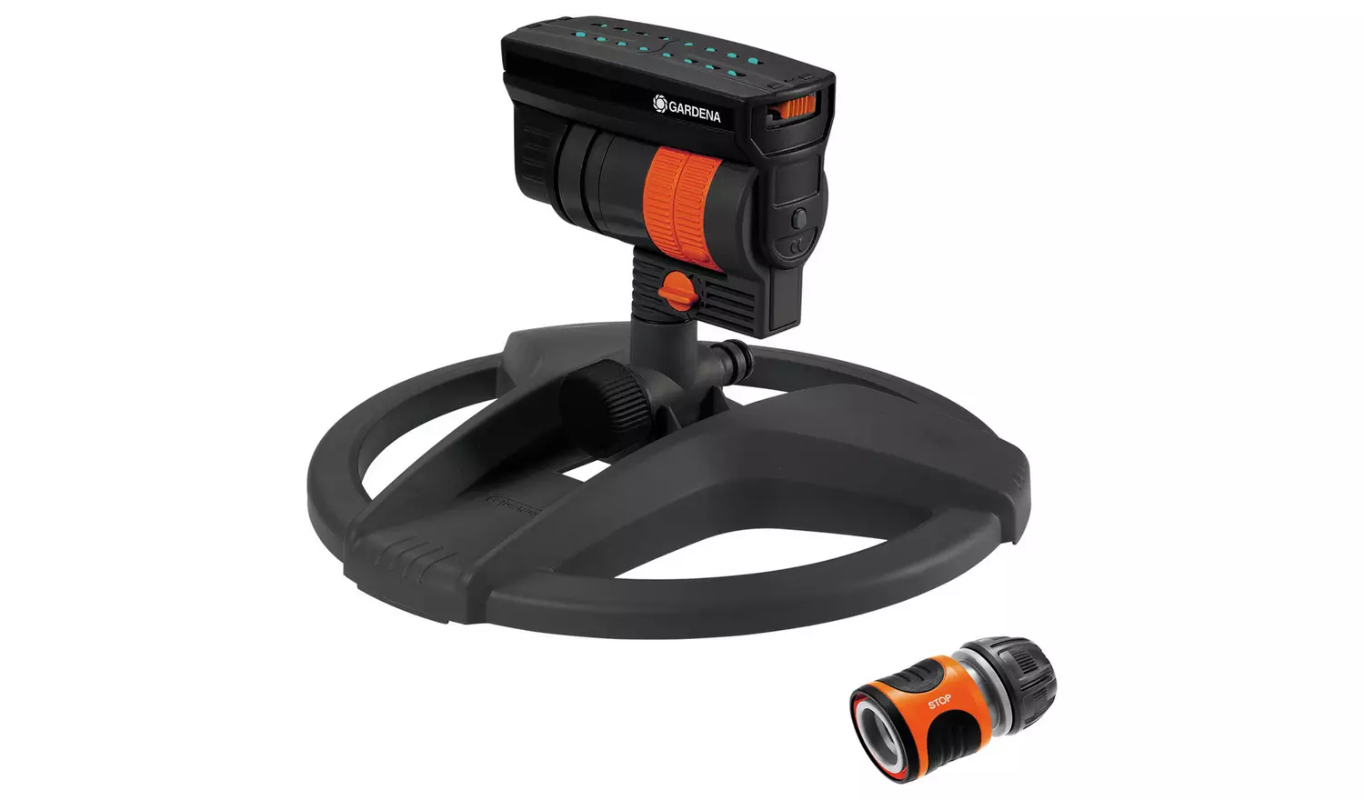 Gardena AquaZoom Compact Sprinkler and Waterstop