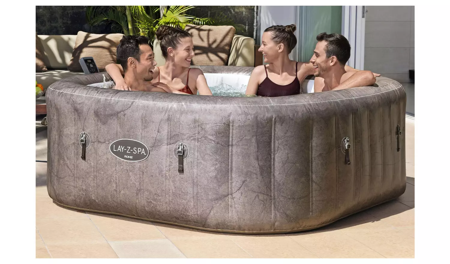 Lay-Z-Spa Rome 7 Person AirJet Hot Tub