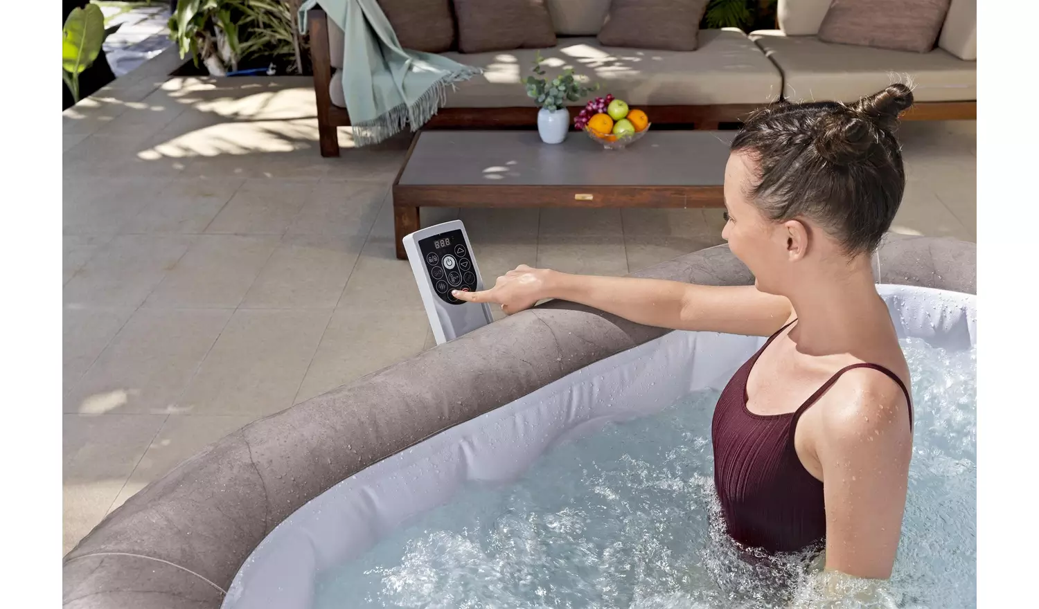 Lay-Z-Spa Rome 7 Person AirJet Hot Tub