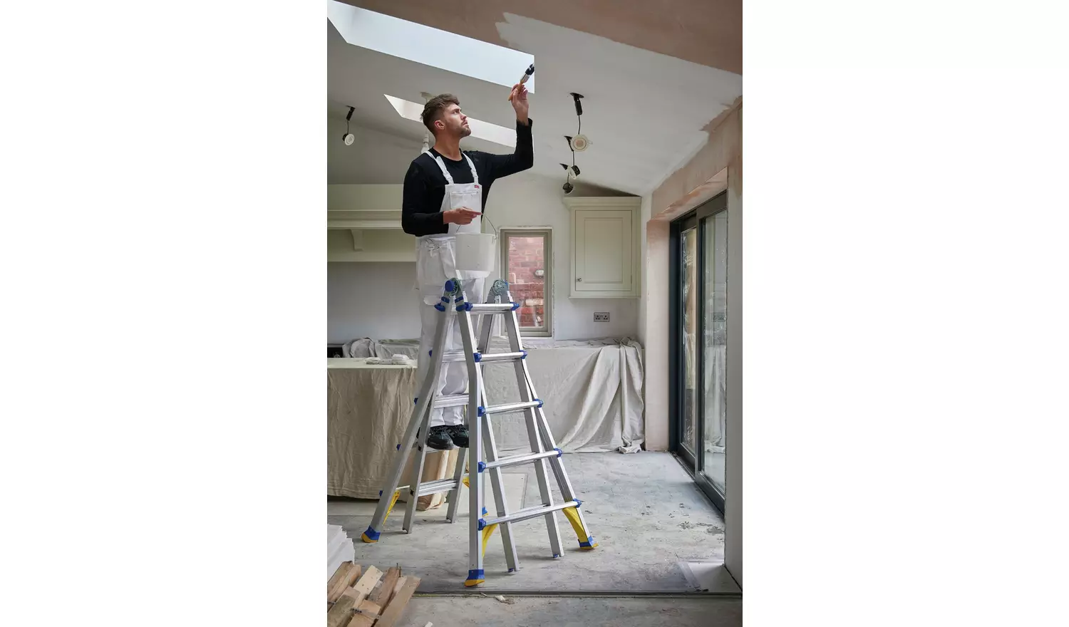 Werner 75065 Multi-purpose Telescopic Combination Ladder-4x5