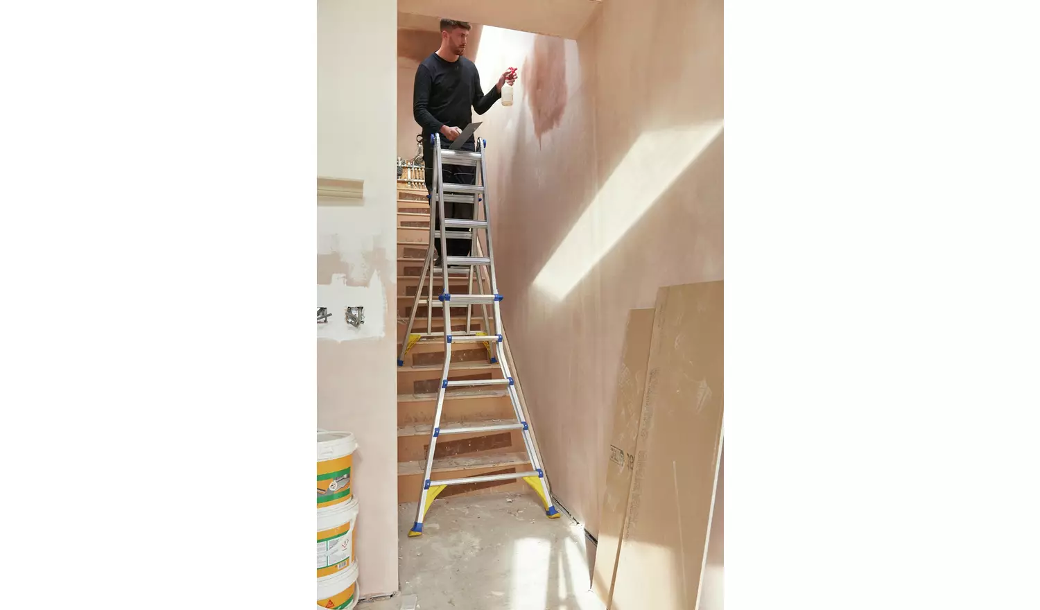 Werner 75065 Multi-purpose Telescopic Combination Ladder-4x5