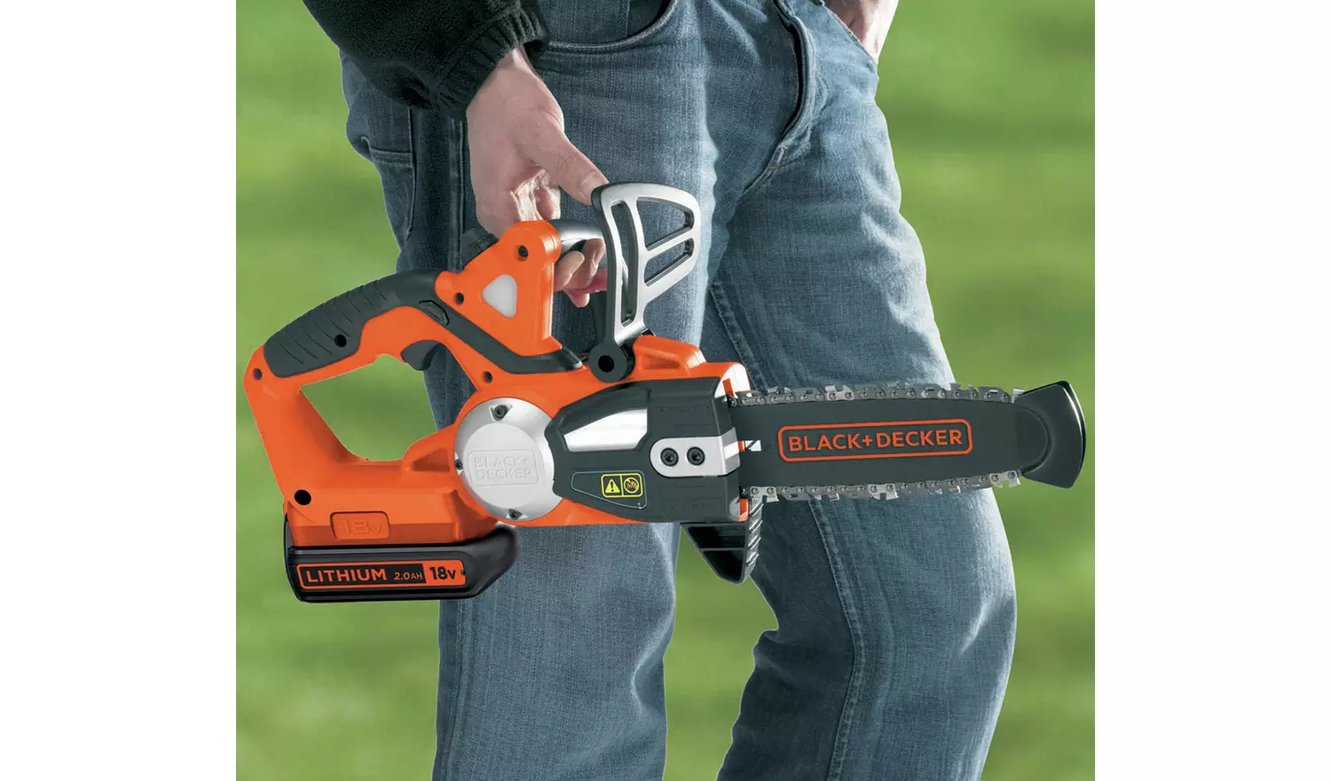 Black + Decker 20cm Cordless Chainsaw - 18V