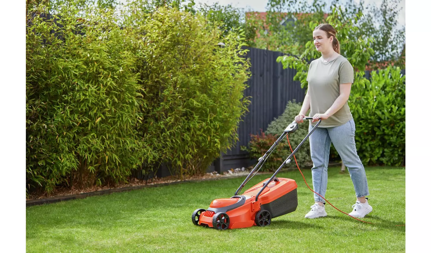 Flymo 30cm Corded Compact and Mini Grass Trimmer - 1000W