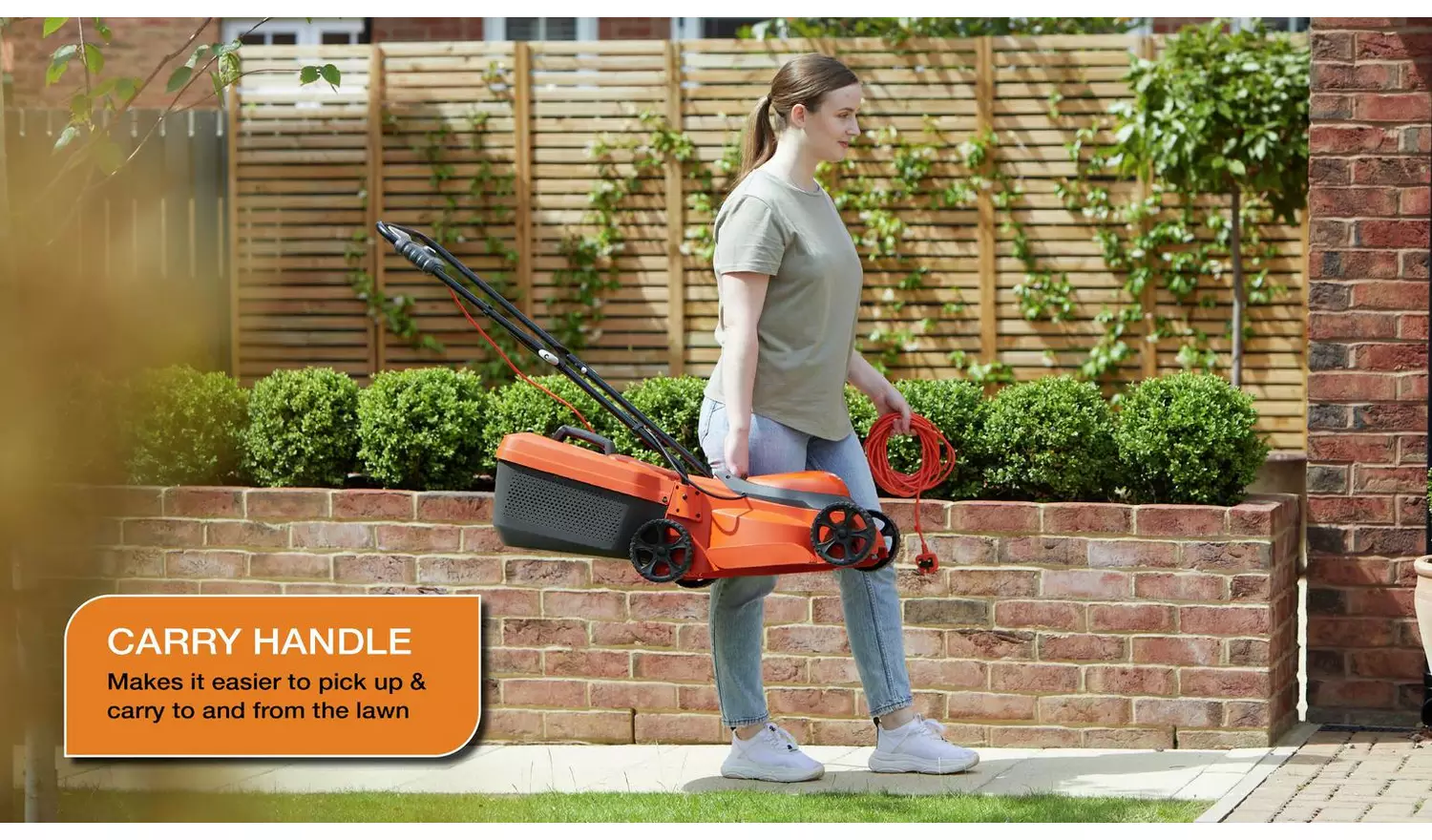 Flymo 30cm Corded Compact and Mini Grass Trimmer - 1000W