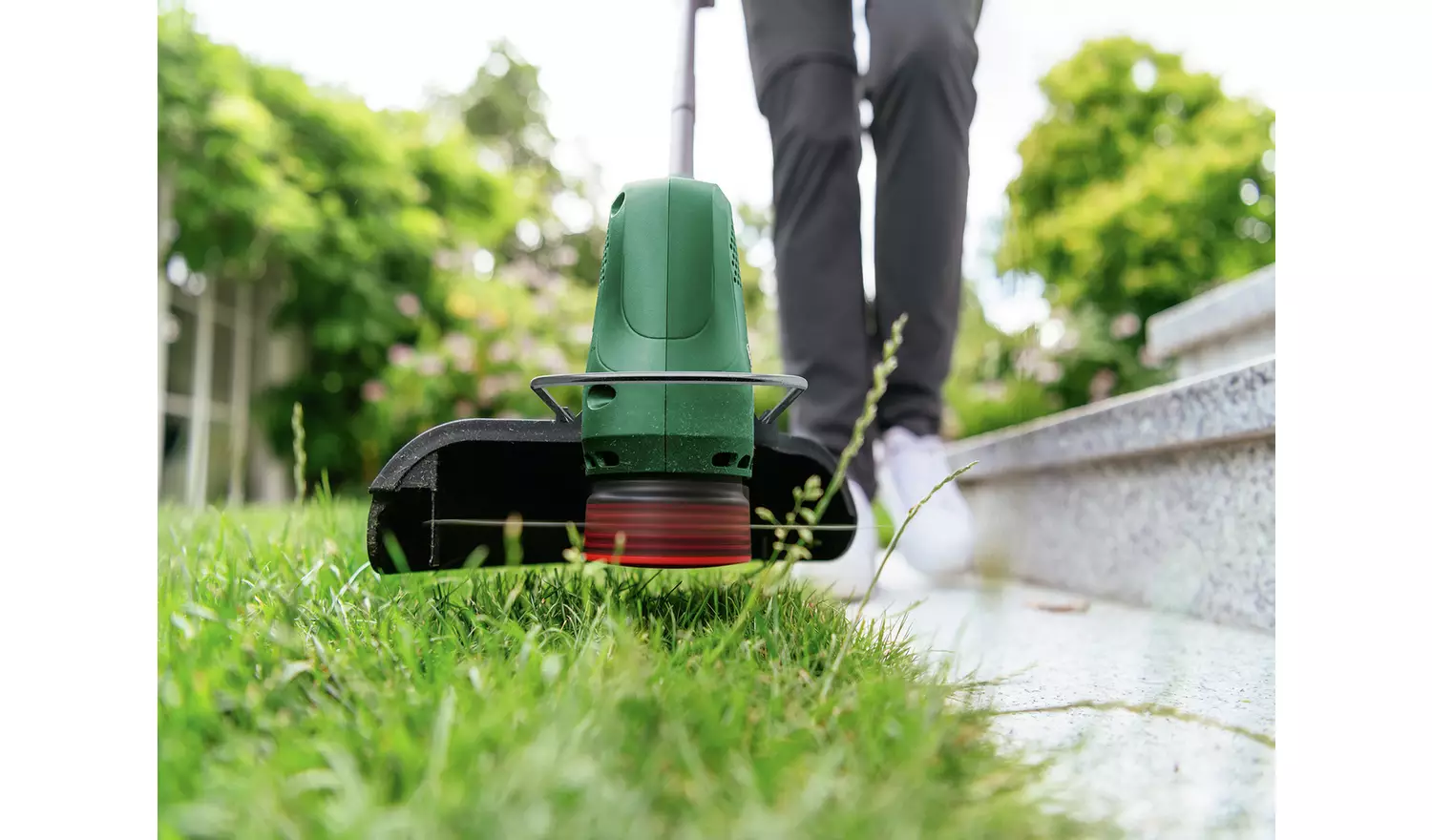 Bosch 32cm Cordless Rotary Lawnmower and Grass Trimmer - 18V