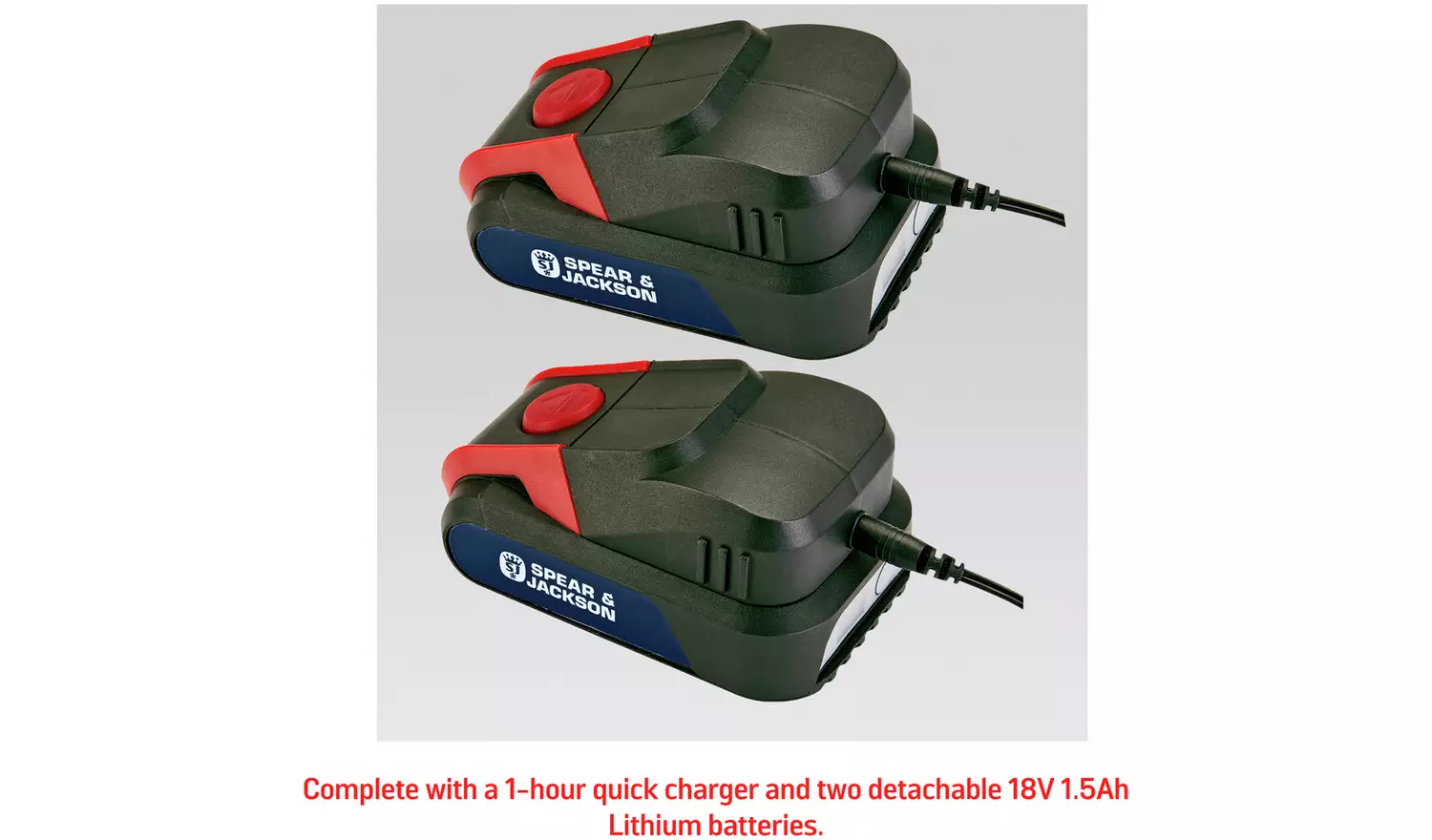 Spear & Jackson 51cm Cordless Hedge Trimmer with Battery 18V