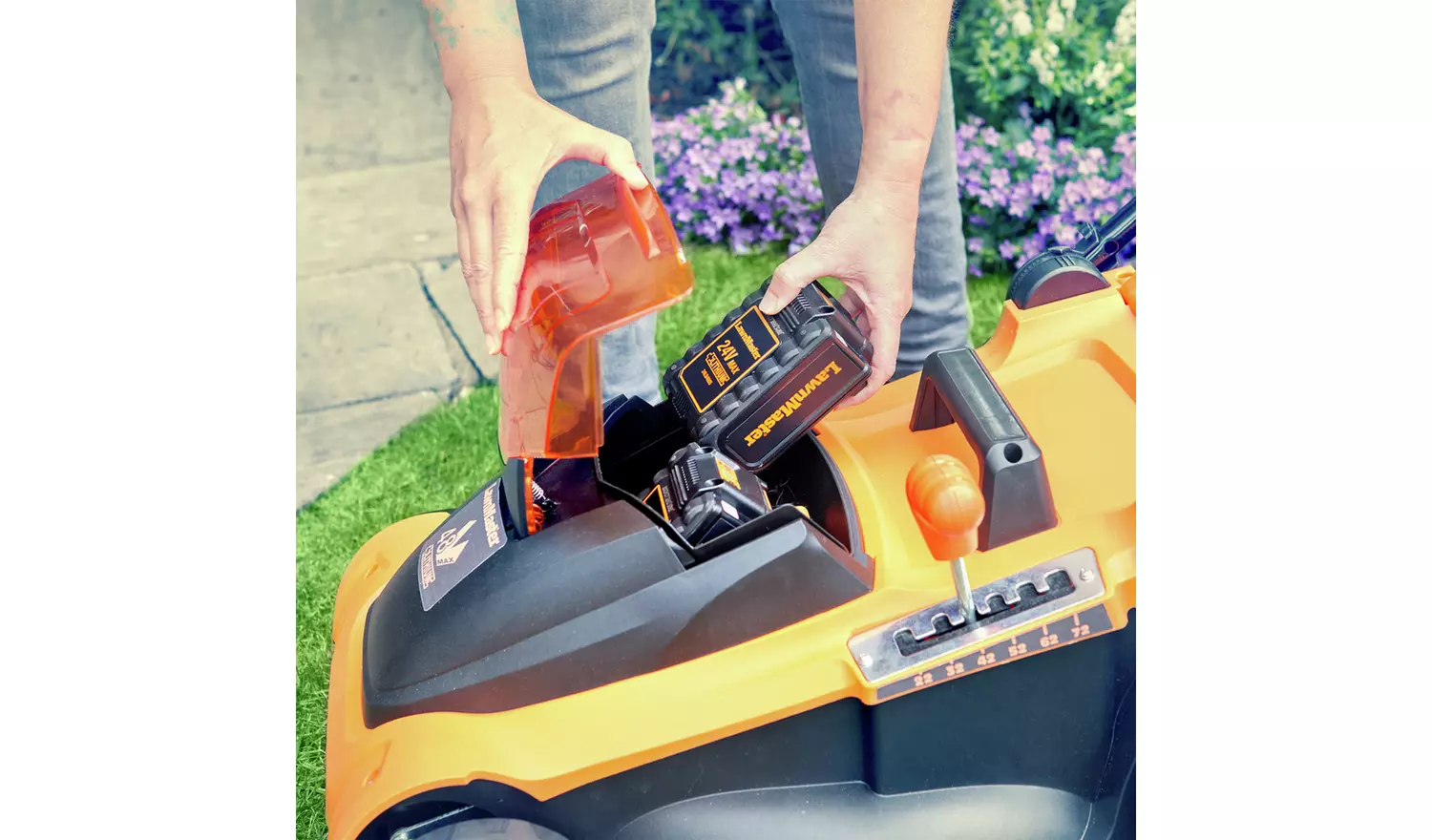 LawnMaster 41Cm Cordless Rotary Lawnmower - 48V