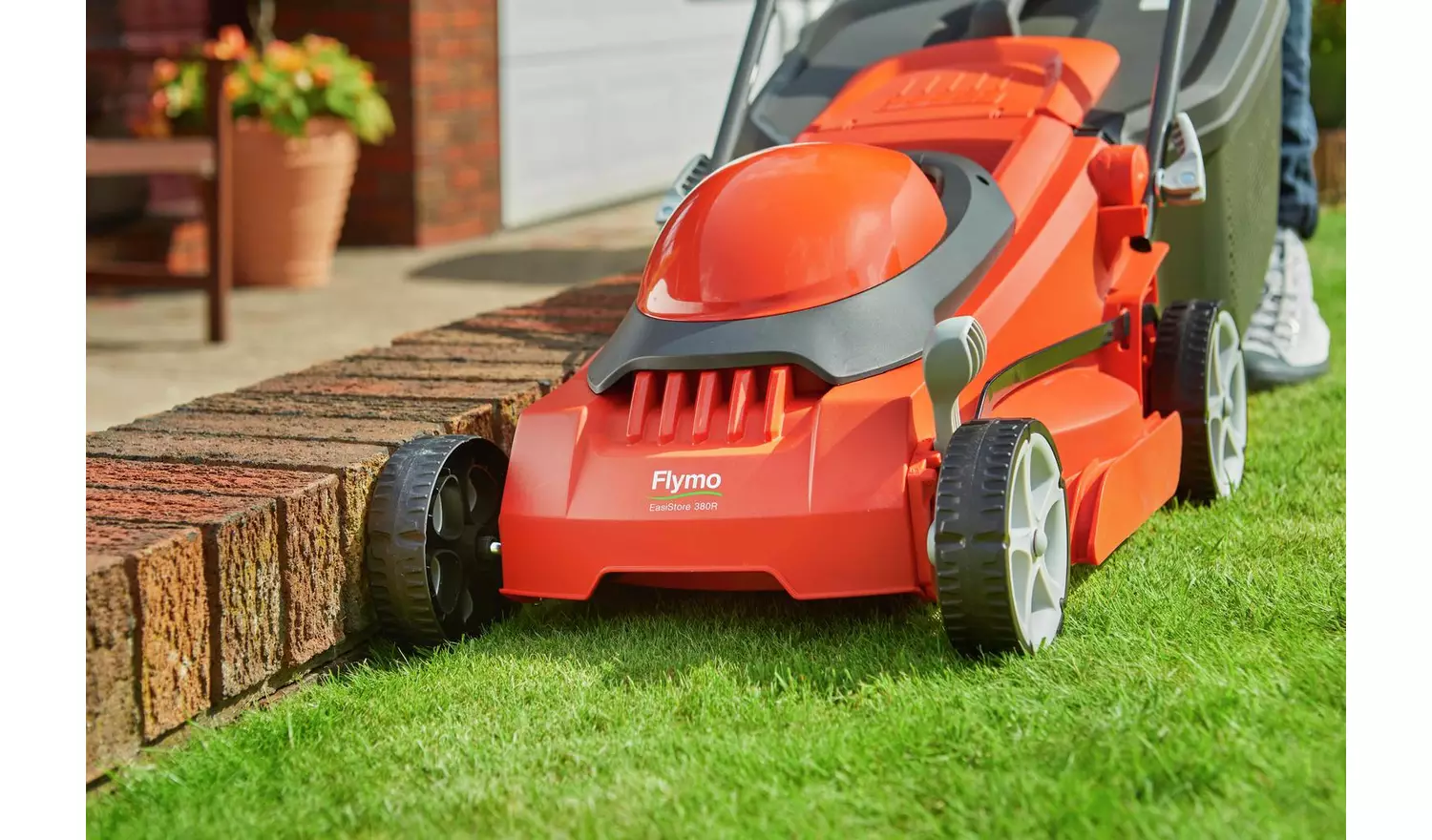 Flymo EasiStore 380R Corded Rotary Lawnmower - 1600 W