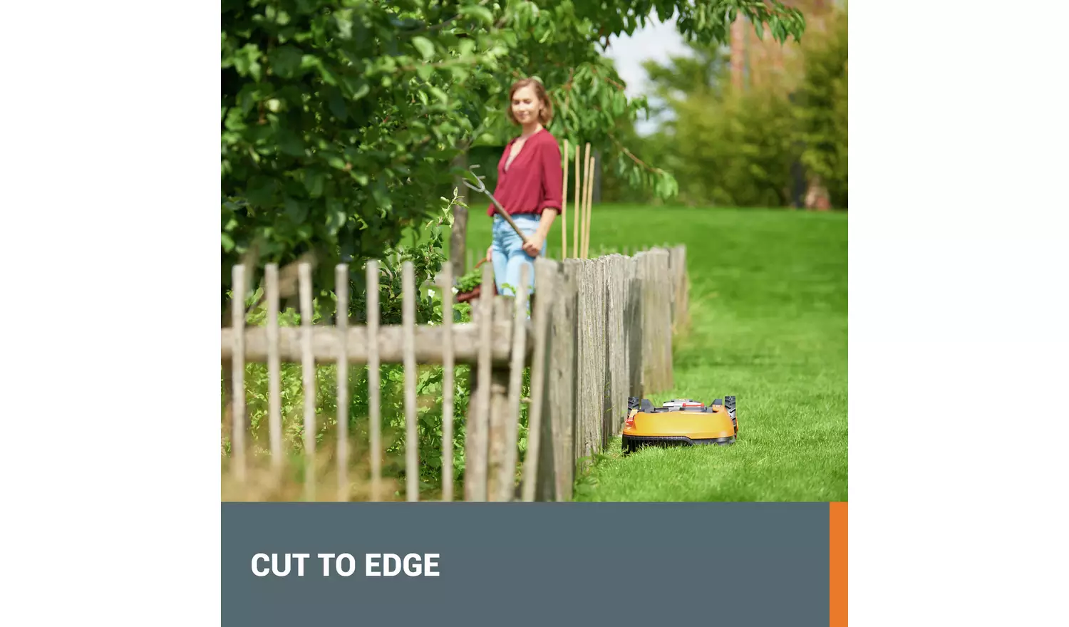 Worx 22cm Cordless Robotic Lawnmower - 40W